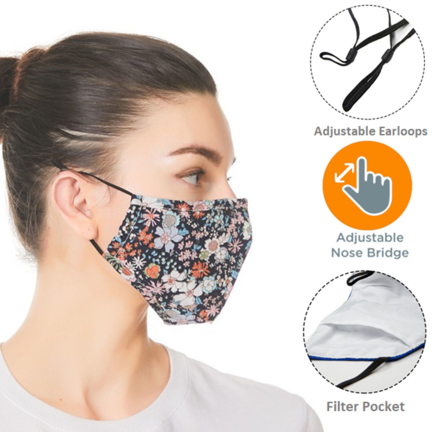 RUSH 3-Layer Face Mask w/Full Color Sublimation Safety Masks 2
