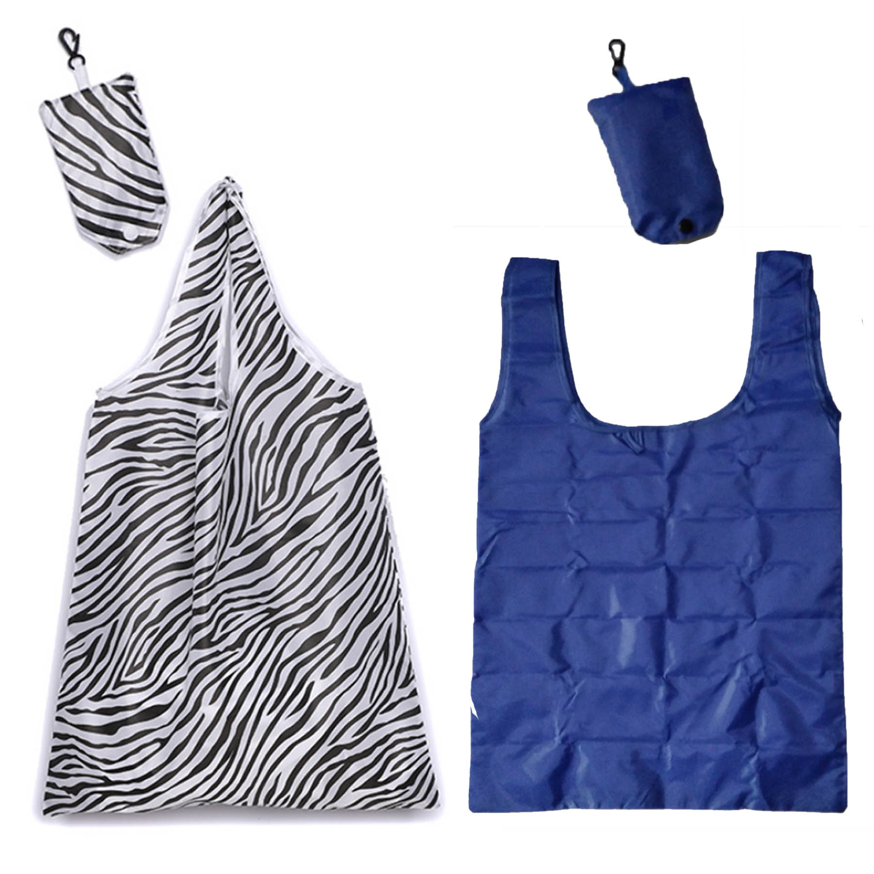 Reusable Shopping Bags Eco Friendly Large Tote Bag Foldable With Pouch 1