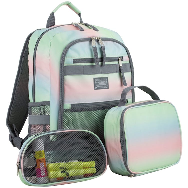 Backpack Lunch Bag Pencil Case Sets - Pastel Ombre 2