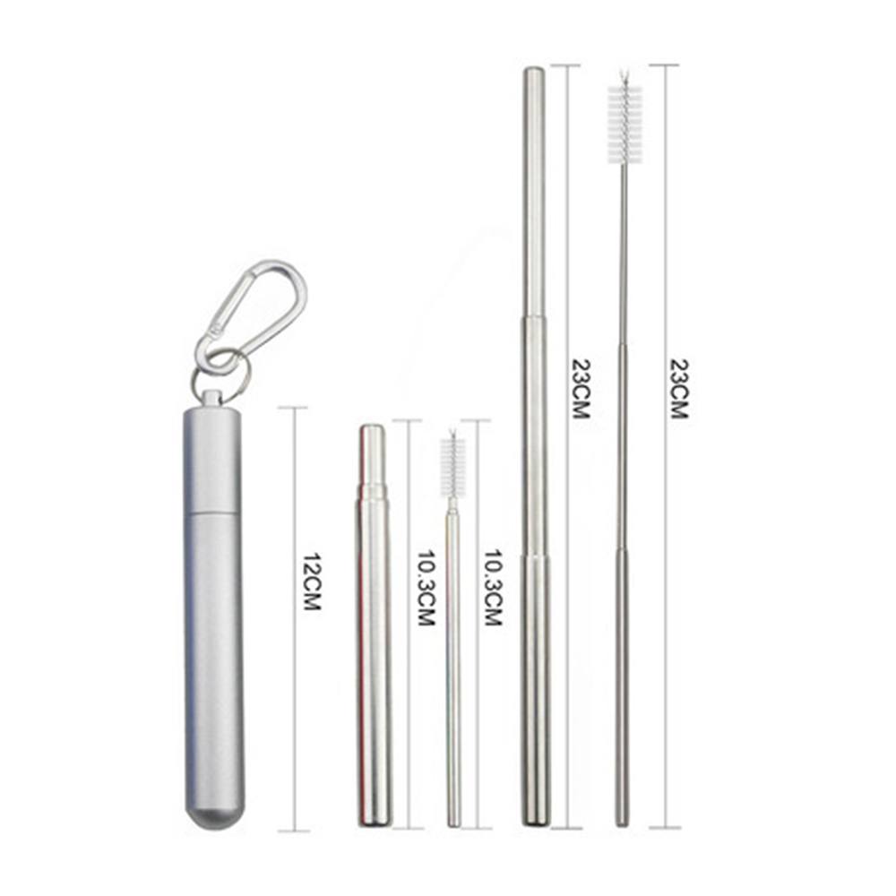 Stainless Steel Straw Keychain 3