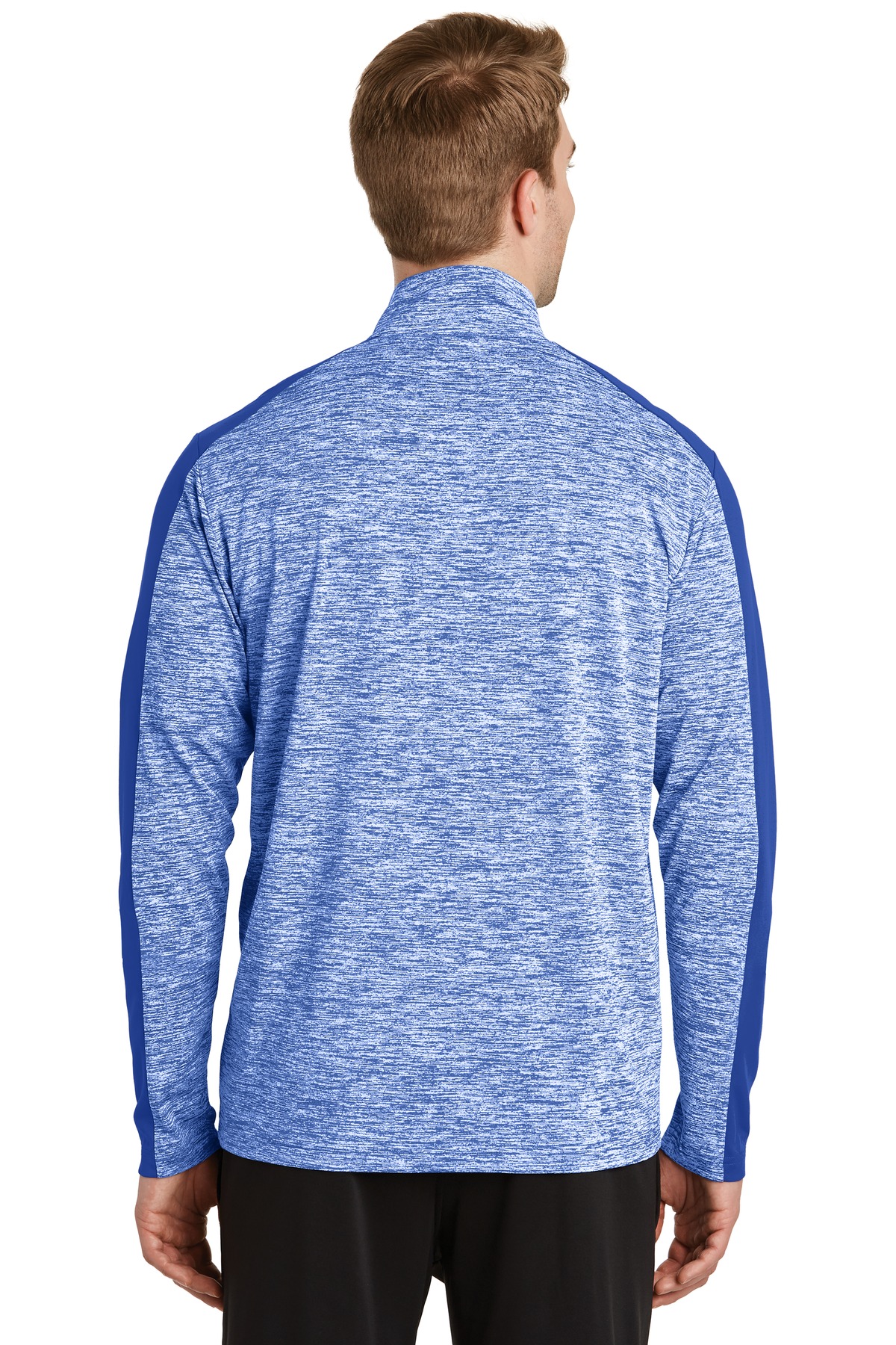 Sport-Tek PosiCharge Electric Heather Colorblock 1/4-Zip Pullover. ST397, custom hoodie or sweatshirt with logo imprint 17