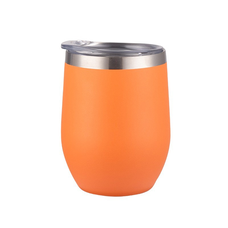 12oz Stainless Steel Wine Tumbler with Lid 6
