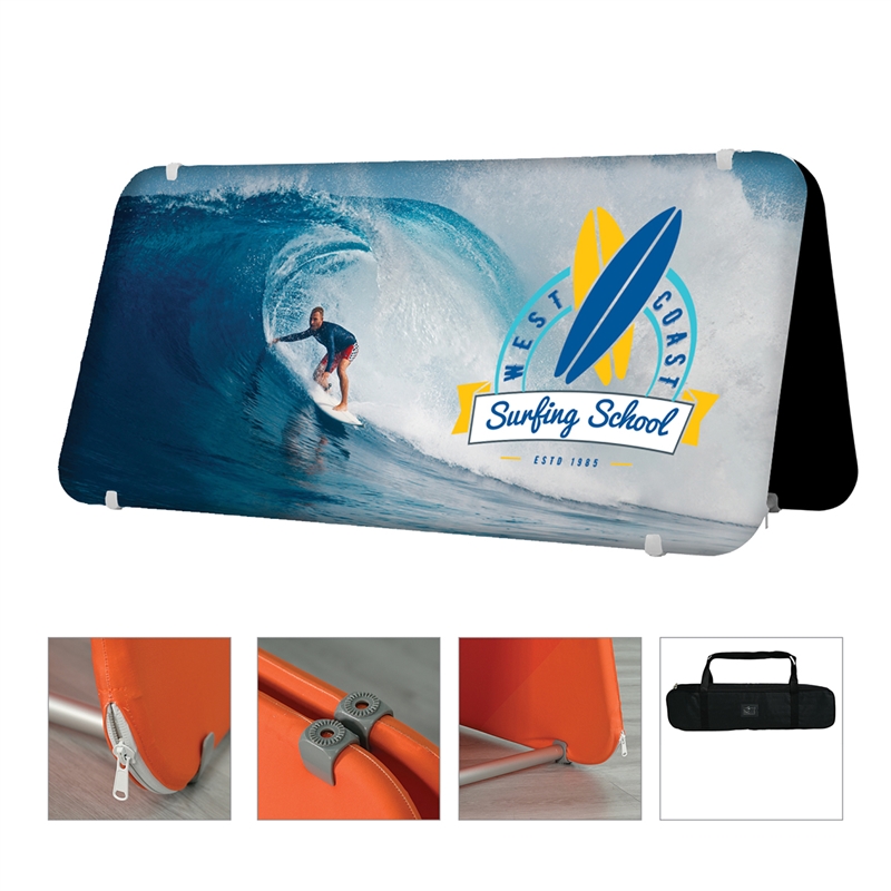 DisplaySplash A-Frame Fabric Floor Sign - 78" W x 37" H