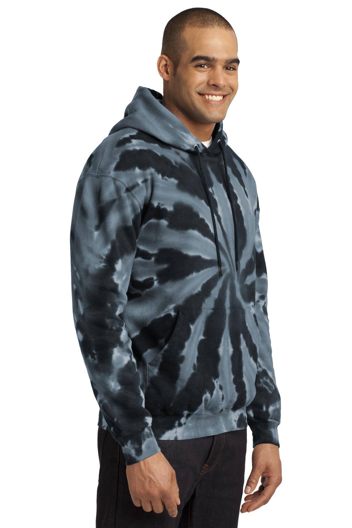 Tie-Dye Pullover Hooded Sweatshirt