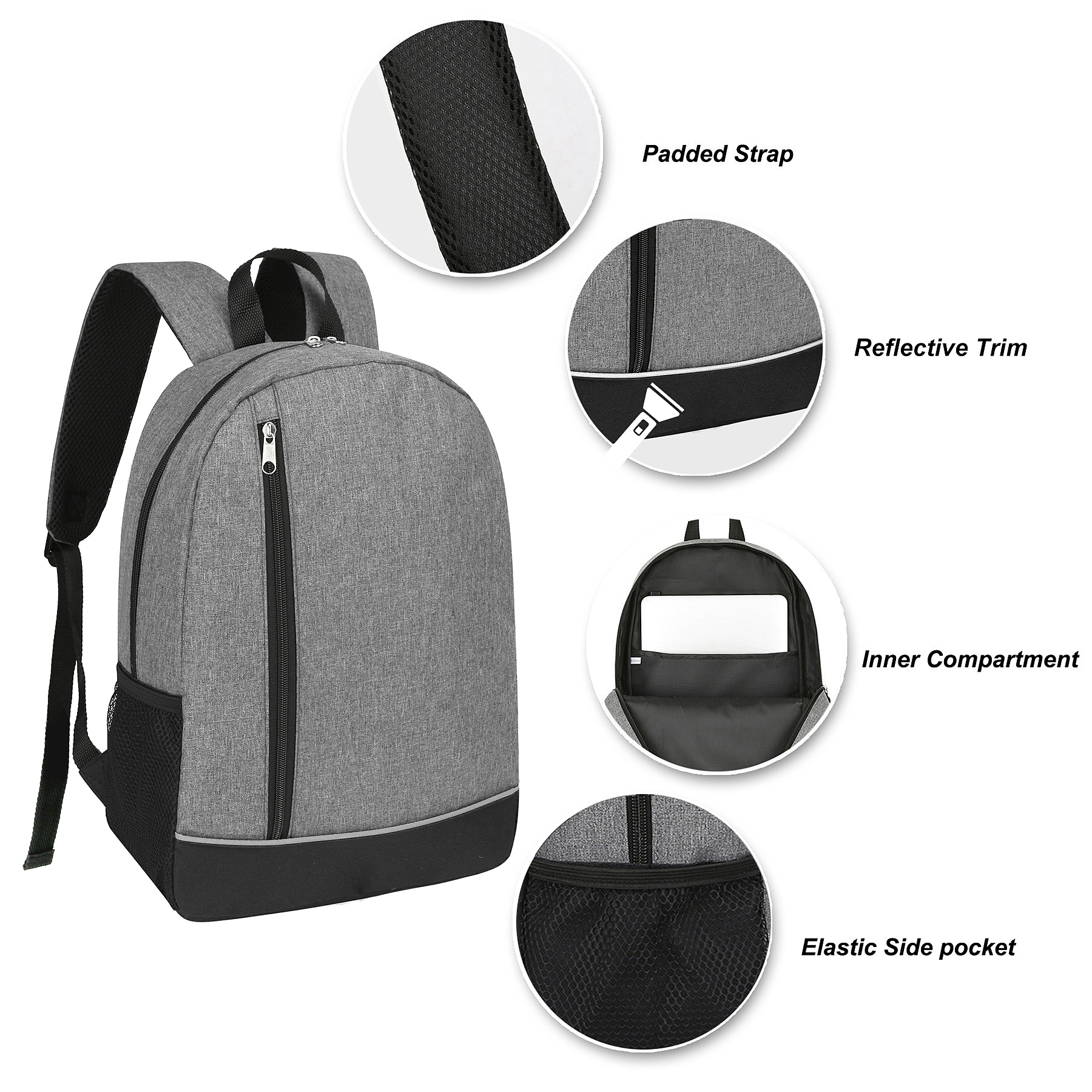 Two-Tone Heathered Urban Backpack 3