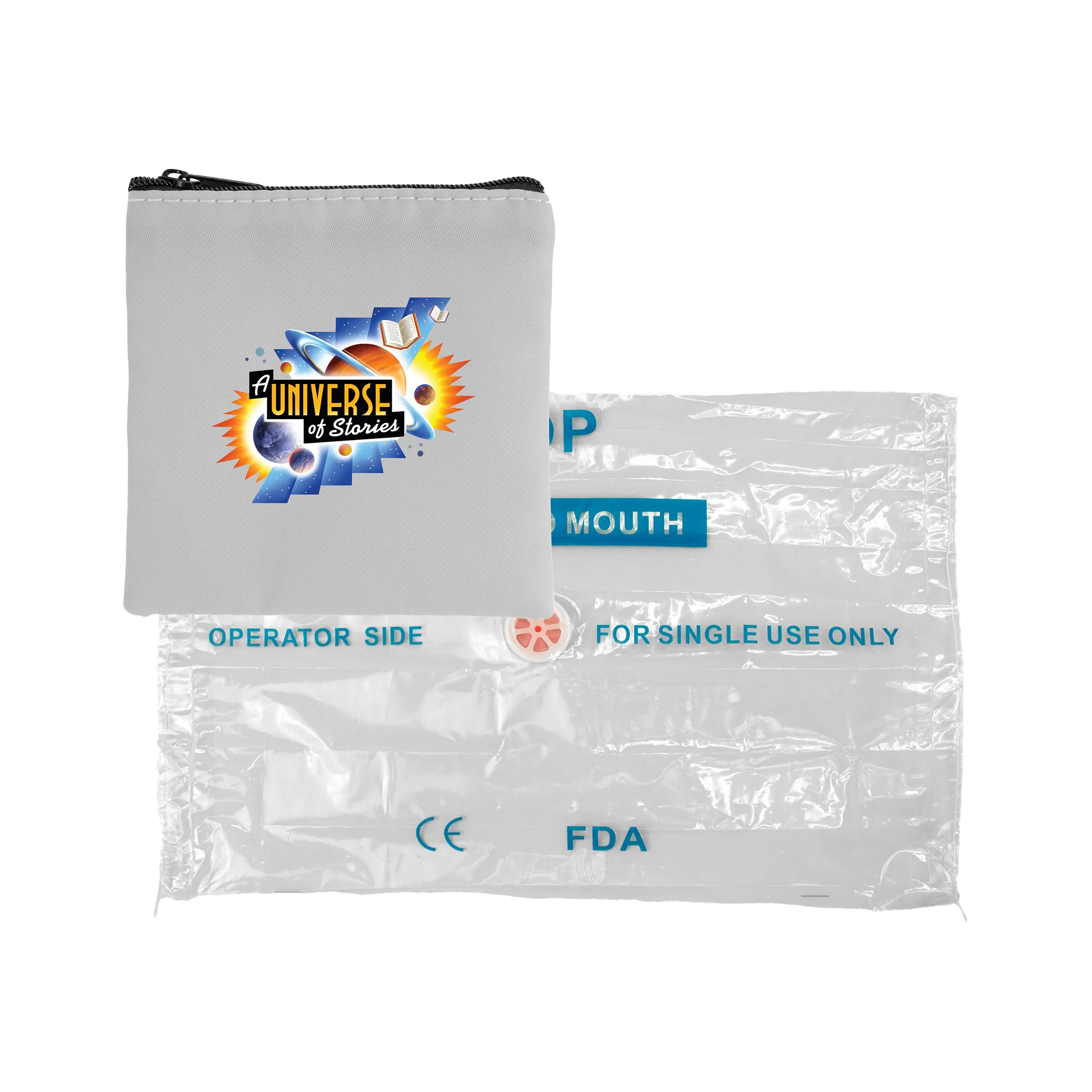 Colorful RPET CPR Face Shield Set 15