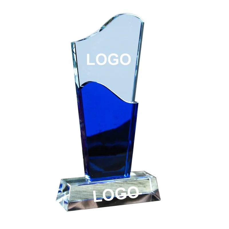 Optical Crystal Wave Blue Award 2