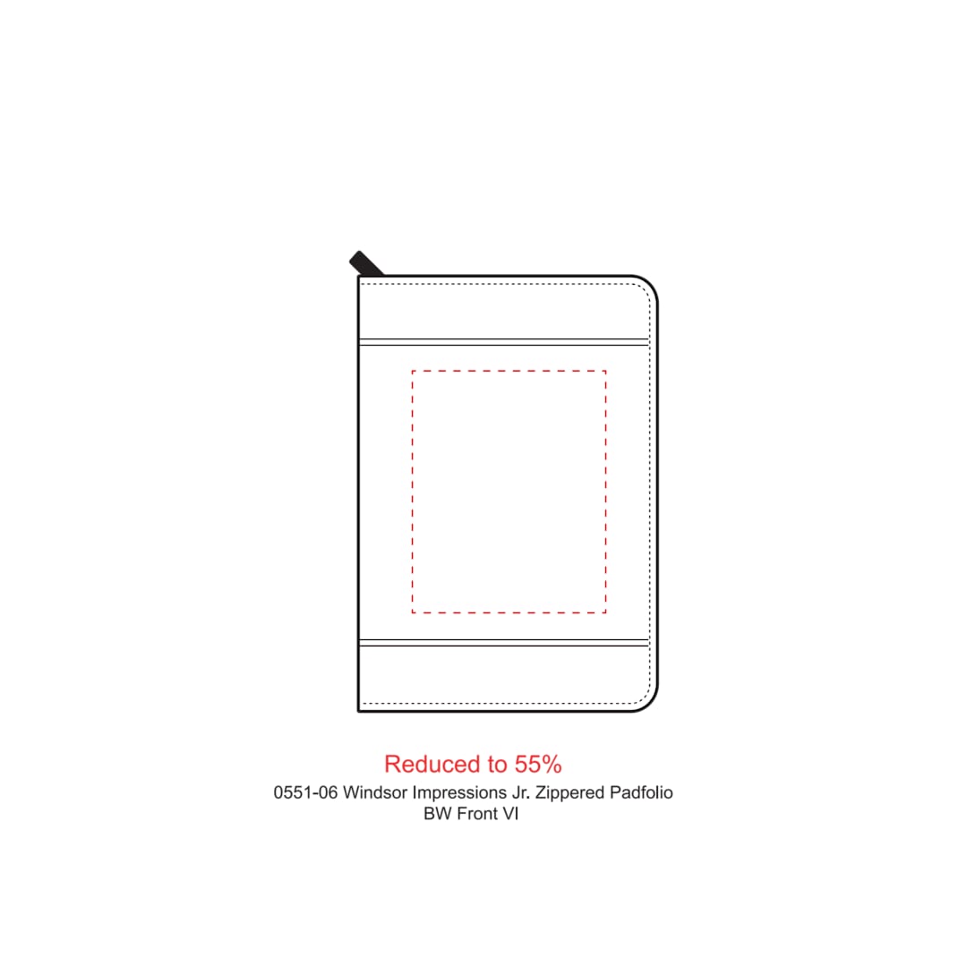 FSC® Mix Windsor Impressions Jr. Zip Padfolio 2