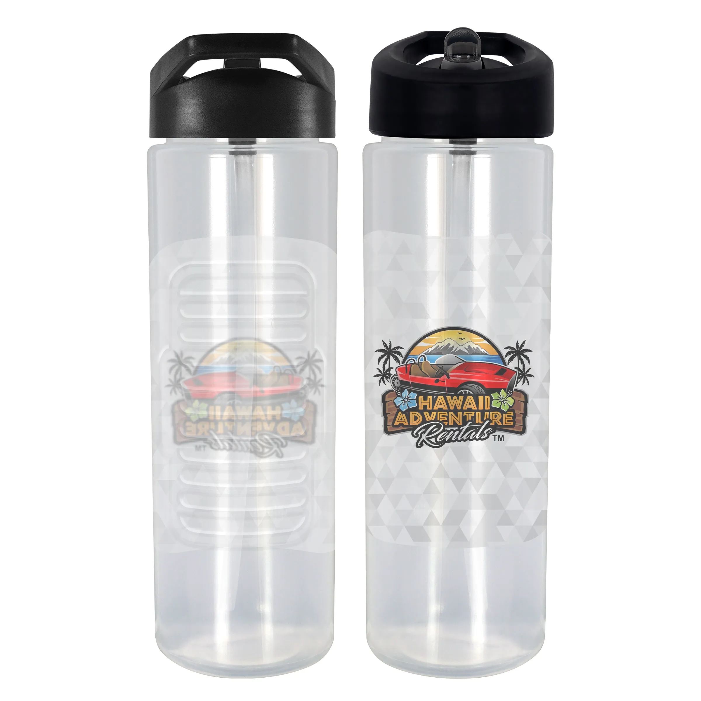 Pop Up 24 oz. Full Color Debossed Bottle 8