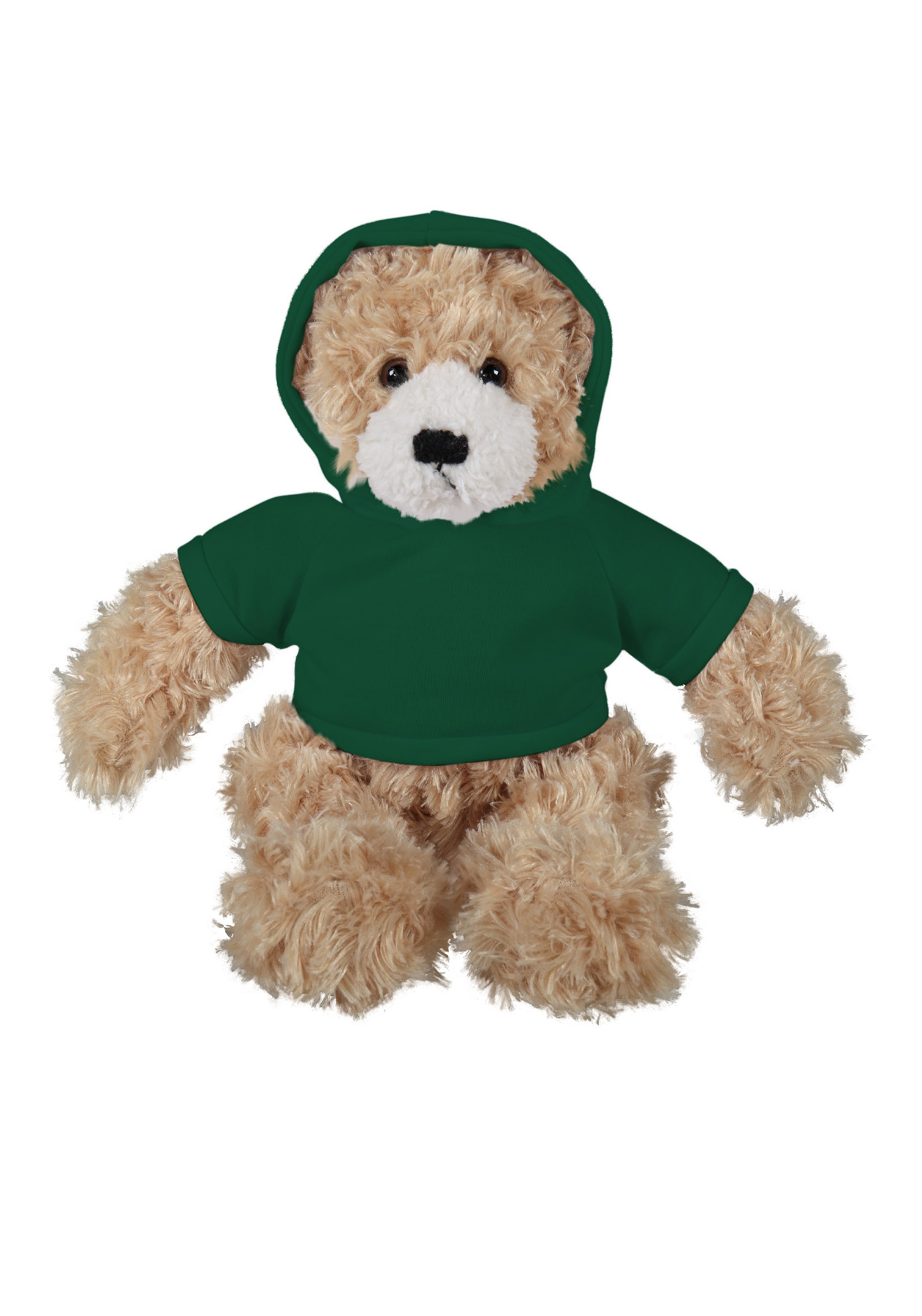 soft plush Beige Brandon Bear  with hoodie 17