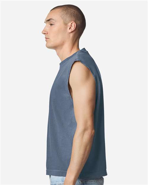 Unisex Heavyweight Cotton Garment-Dyed Boxy Muscle Tee - 207GD 8