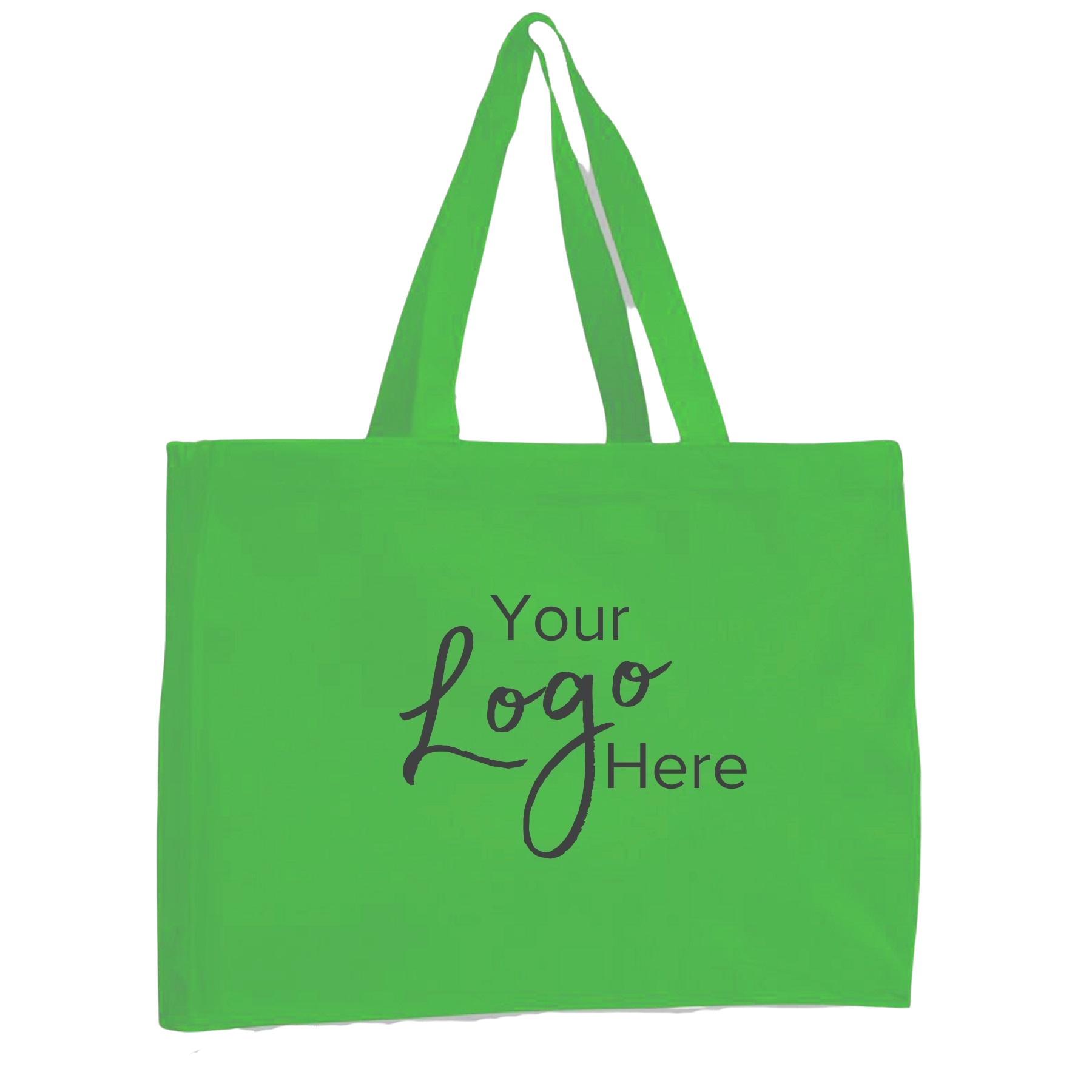 Canvas Tote Bag 15" W x 12" H with 4" Gusset, custom tote bag with logo imprint 12