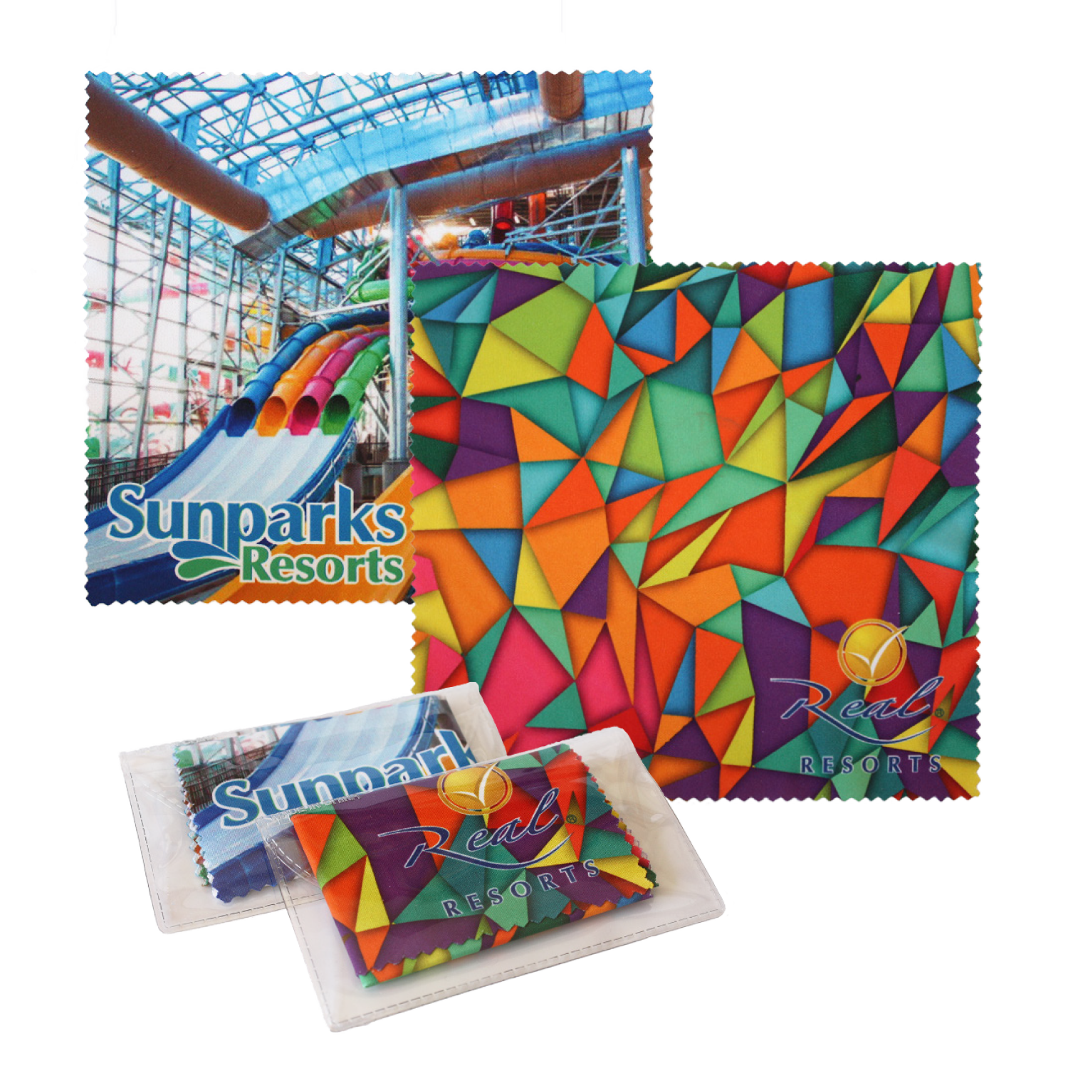 Sublimated Microfiber Cleaning Cloth w/Case