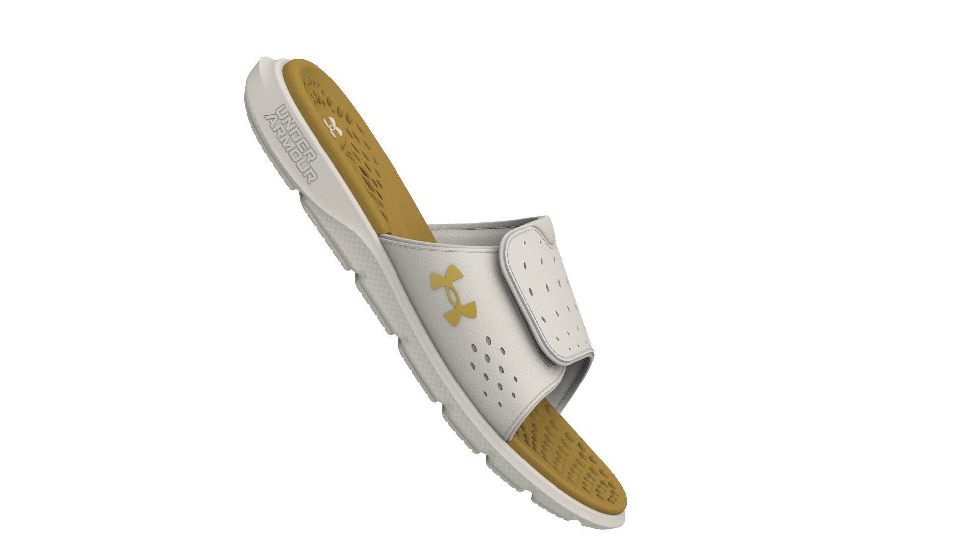 Women's UA Ignite Pro Etched In Stone Slides 1