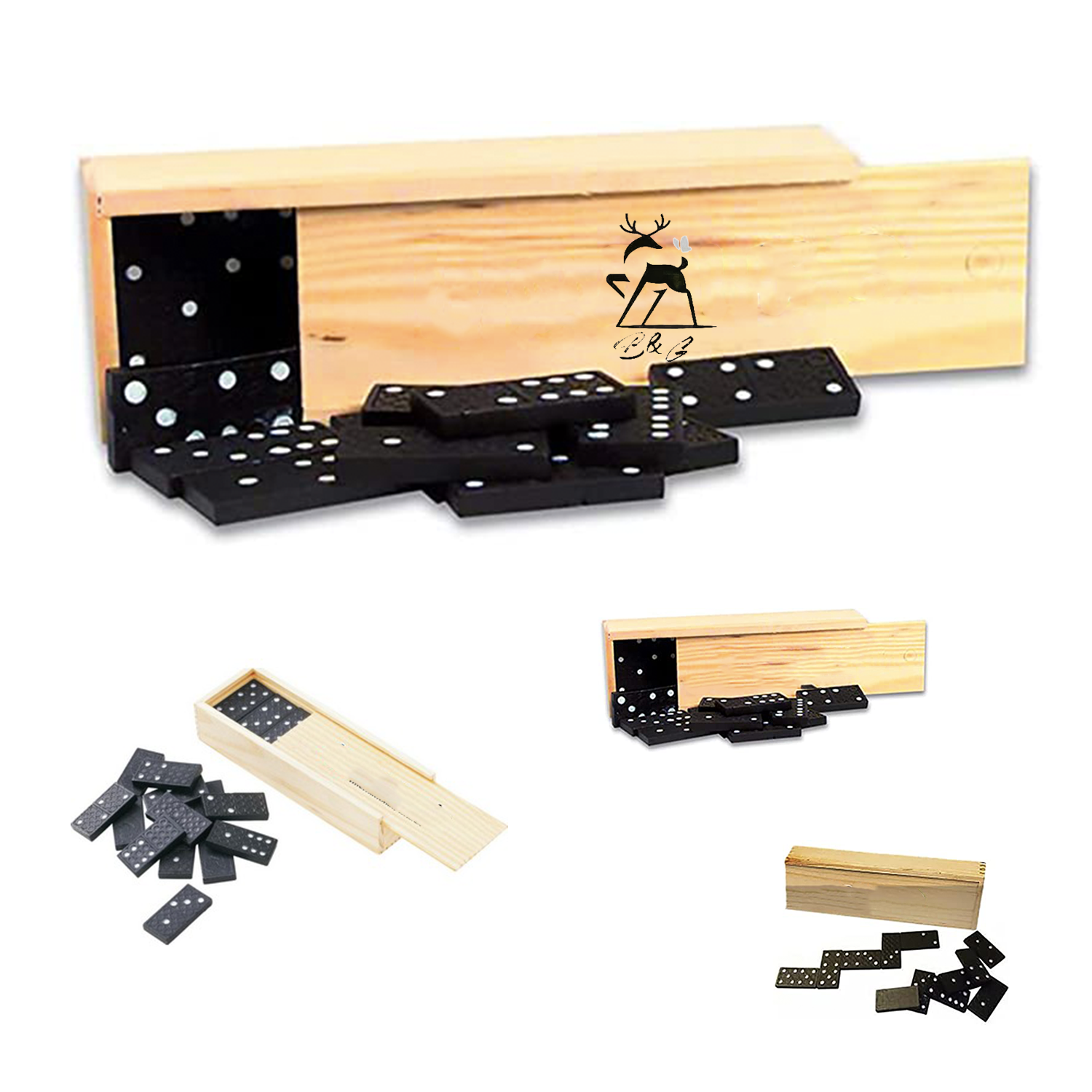 Dominos In Wooden Box 1