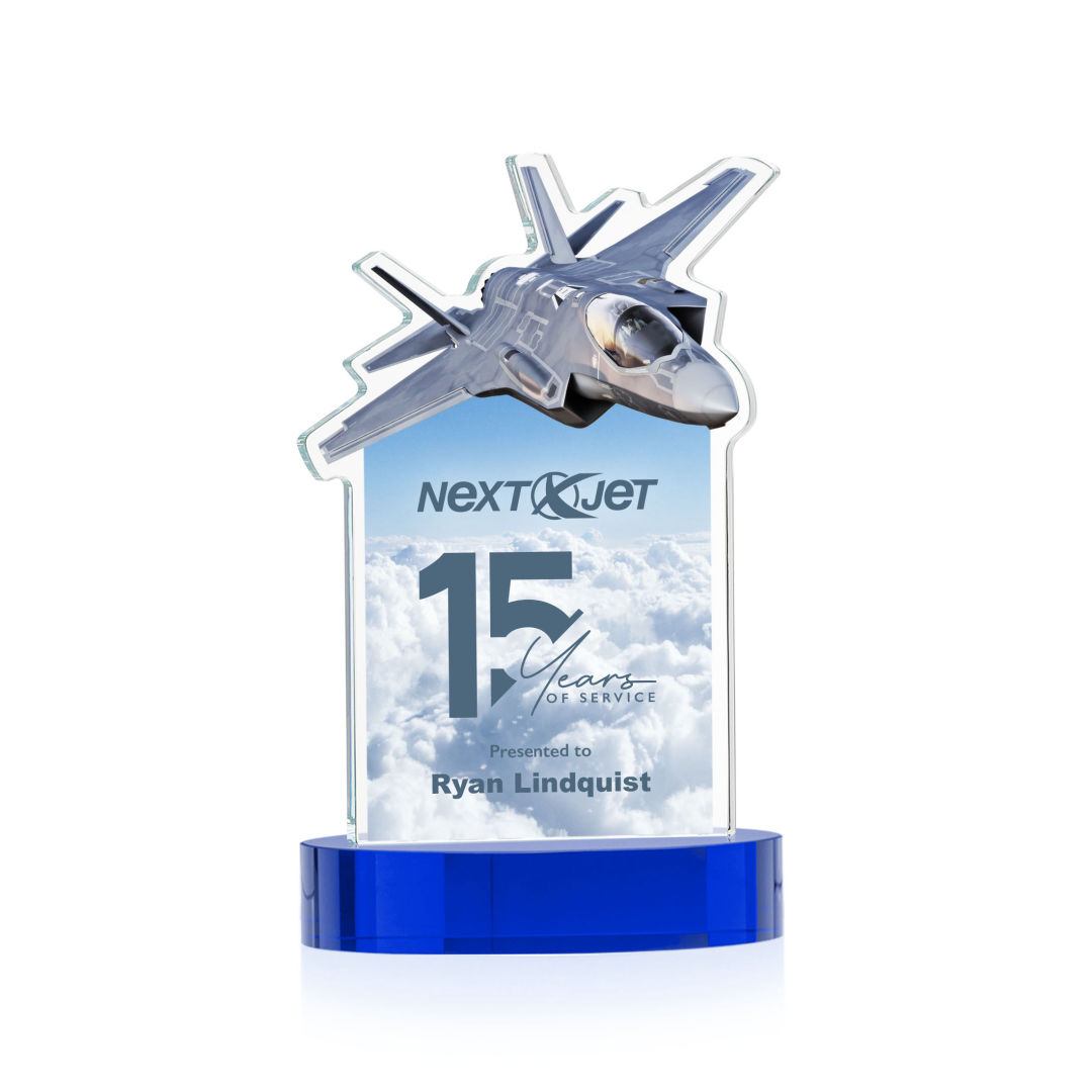 Top Gun VividPrint™ Award on Alberton Base - Blue 12