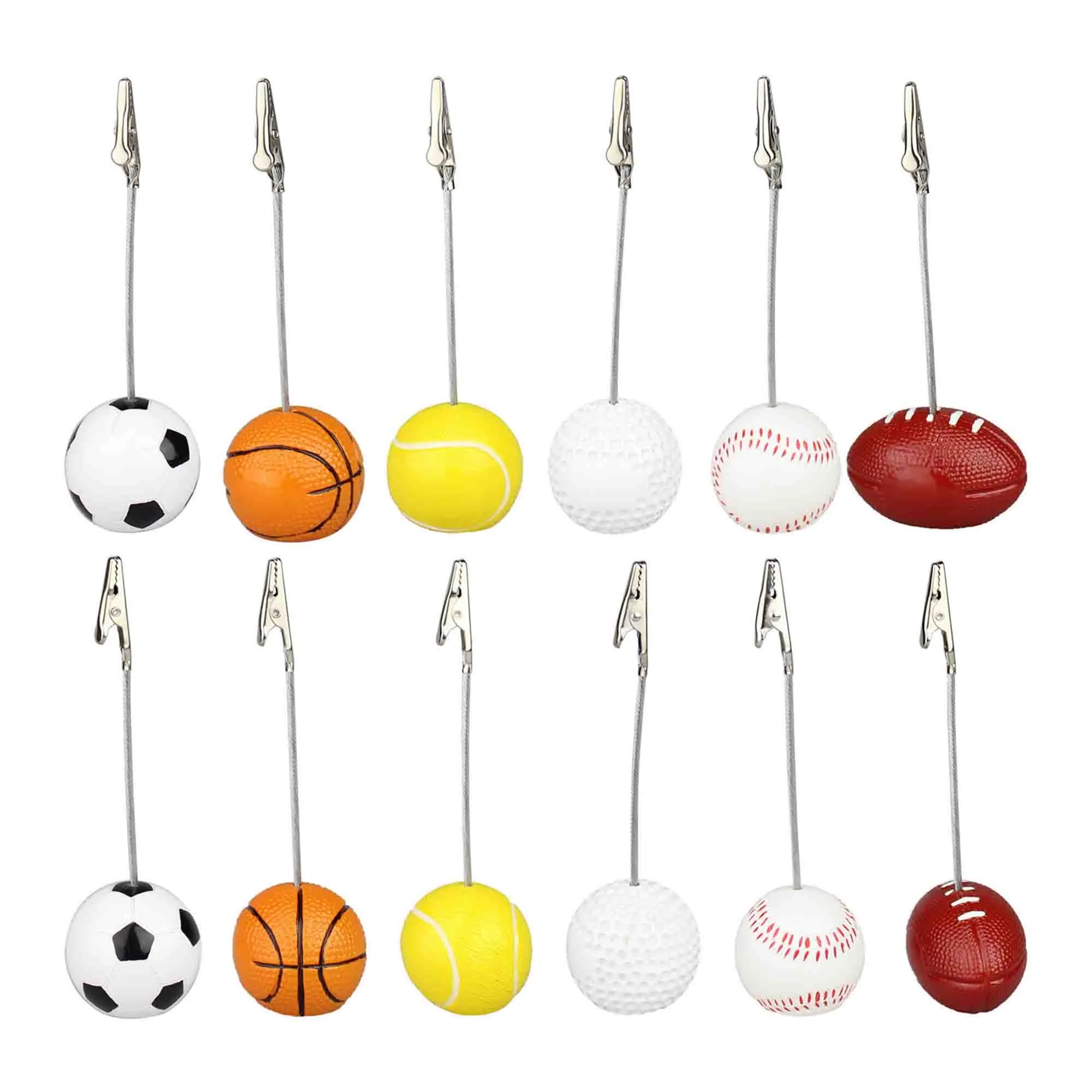 Sports Balls Clip Memo Holder