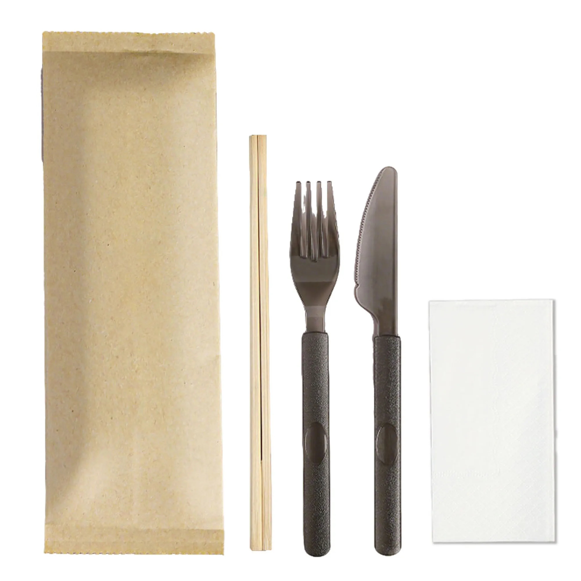 Knife Fork Spoon Chopsticks Disposable Tableware Set 3