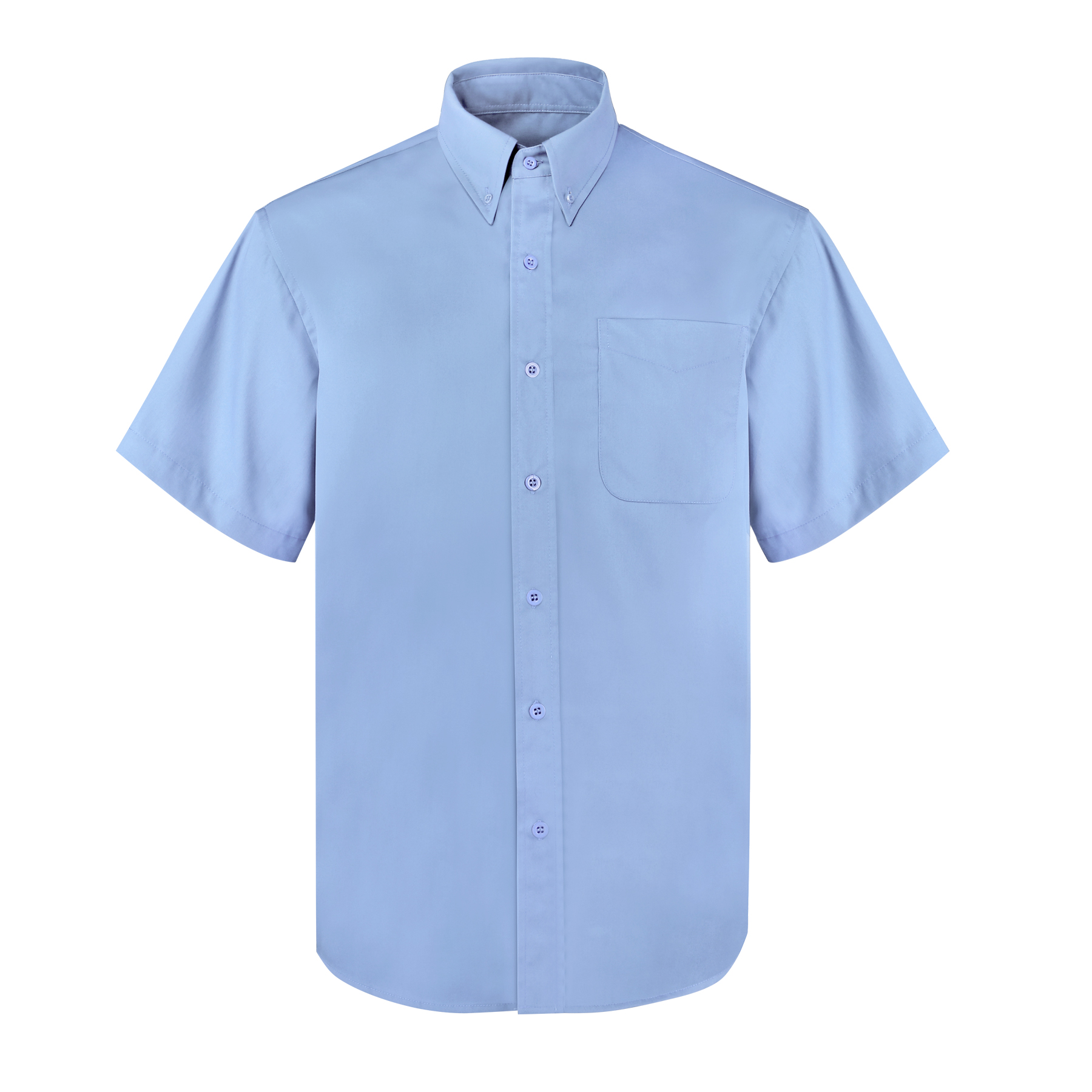 Men's Short Sleeve Twill Button Down Shirt 8