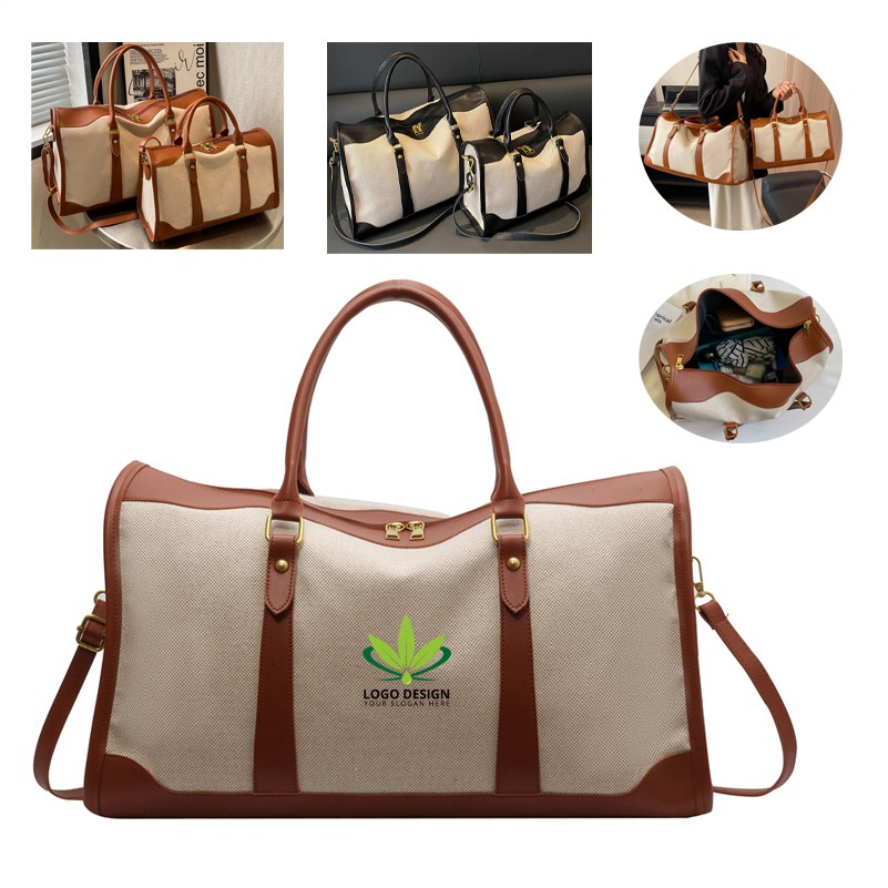 Large Capacity Canvas Portable Weekend Travel Bags 1