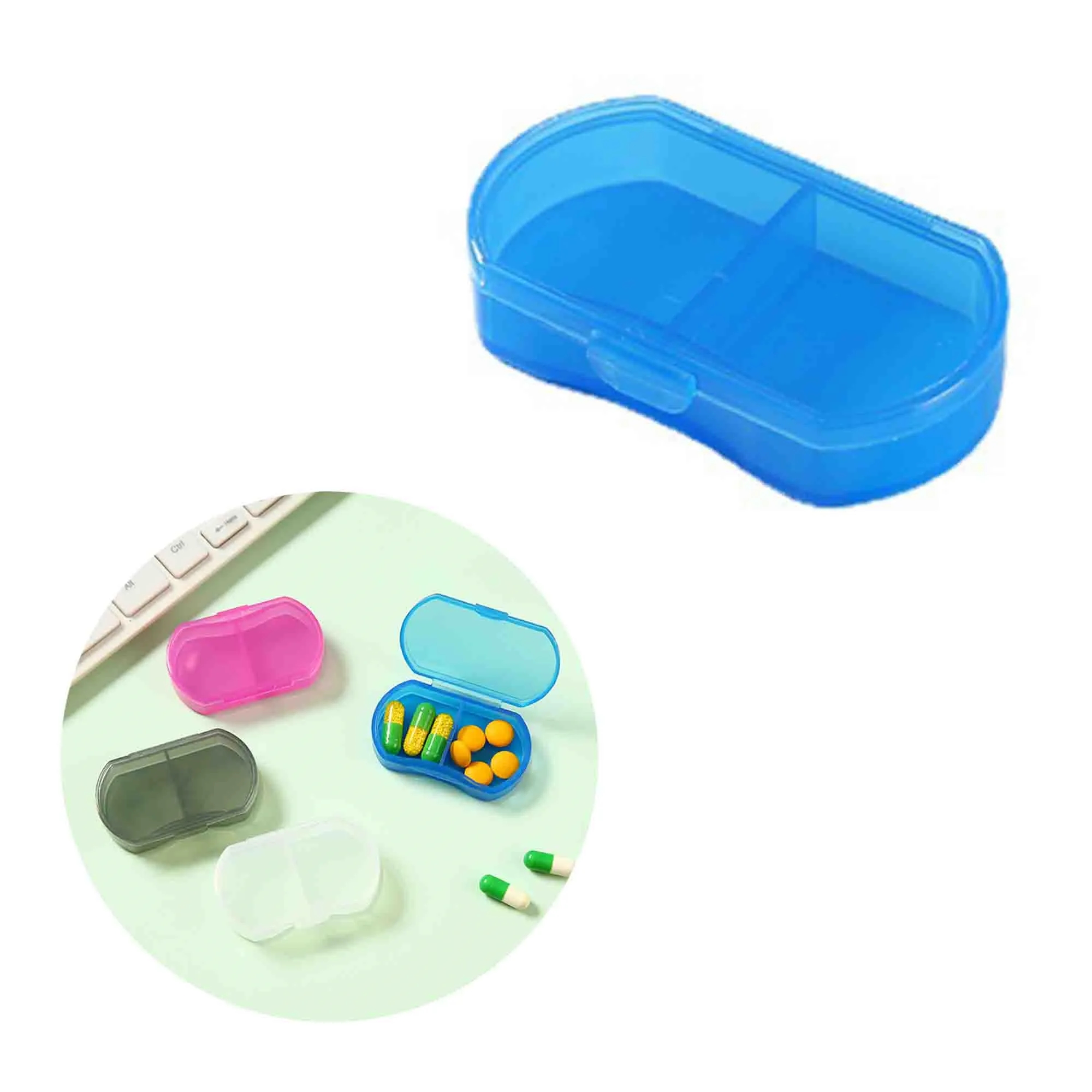 Two Compartment Pill Box 5