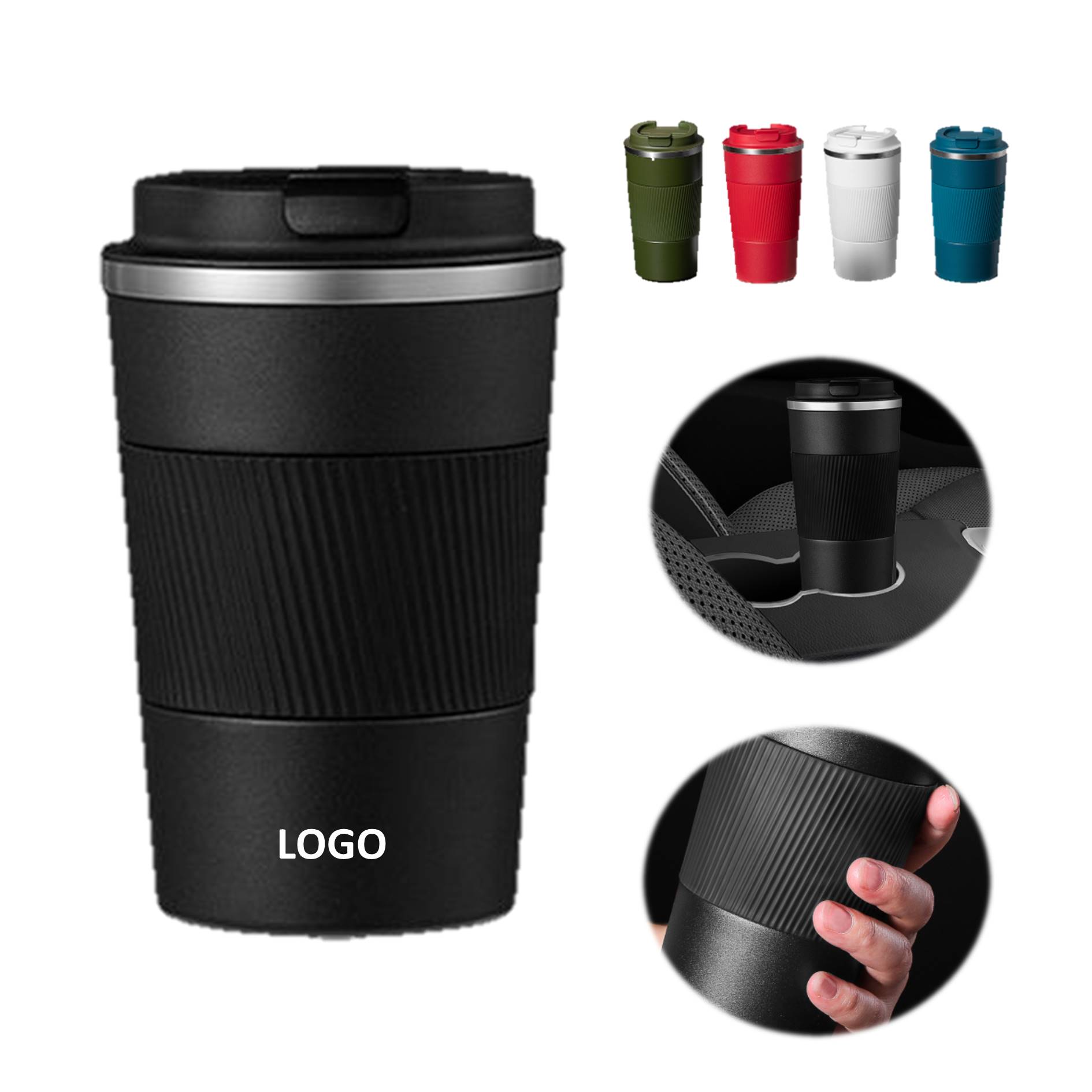 Non-Slip 14 Oz. 18 Oz. Tumbler Portable Coffee Cup 2