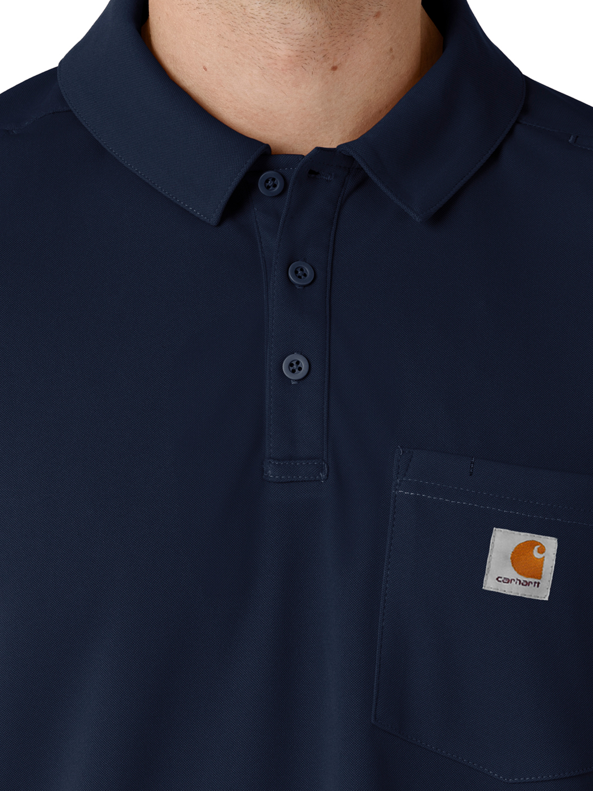 Carhartt Scrubs - Men's Three-Pocket Lightweight Short Sleeve Polo Scrub Top 5