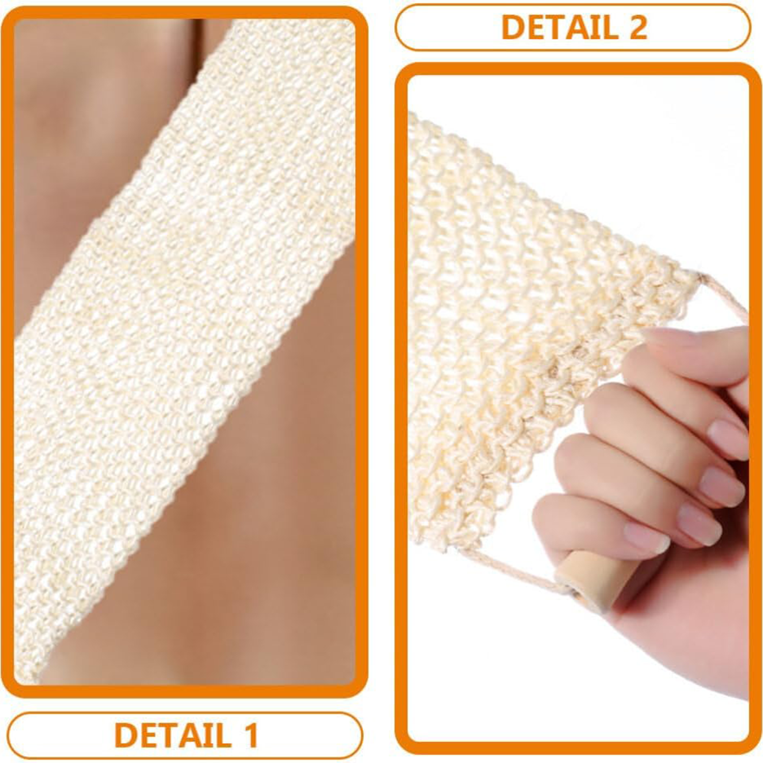 Sisal bath scrubber 4