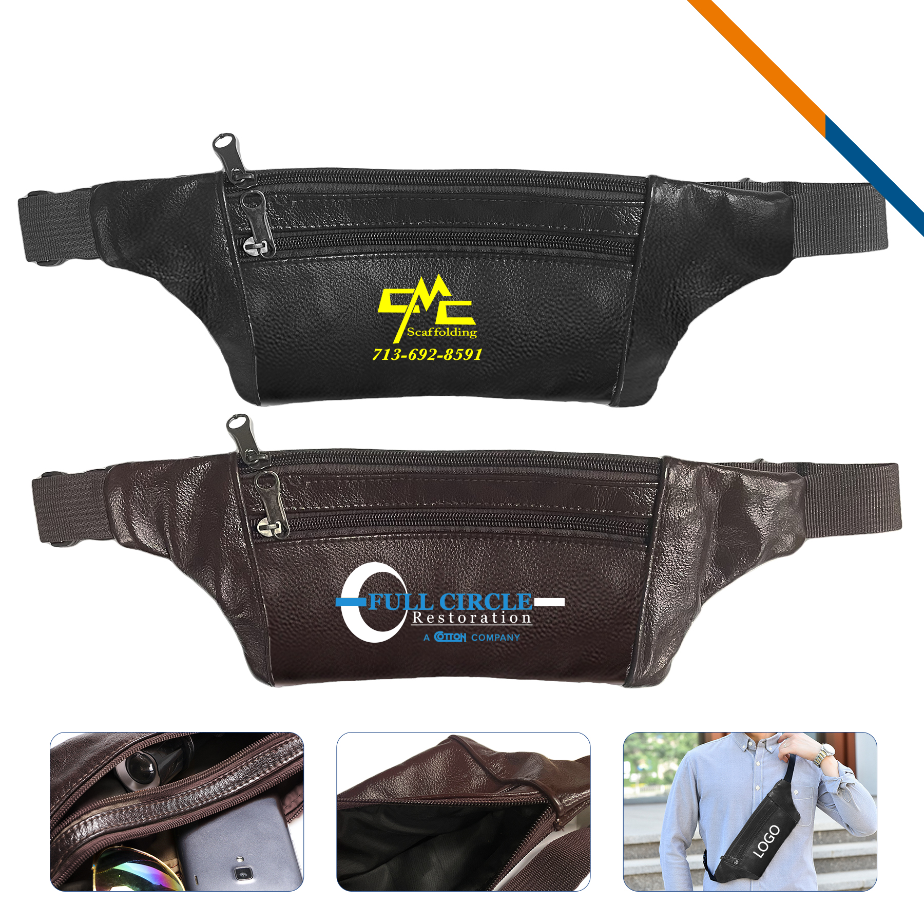 Slouch Leather Fanny Pack 4