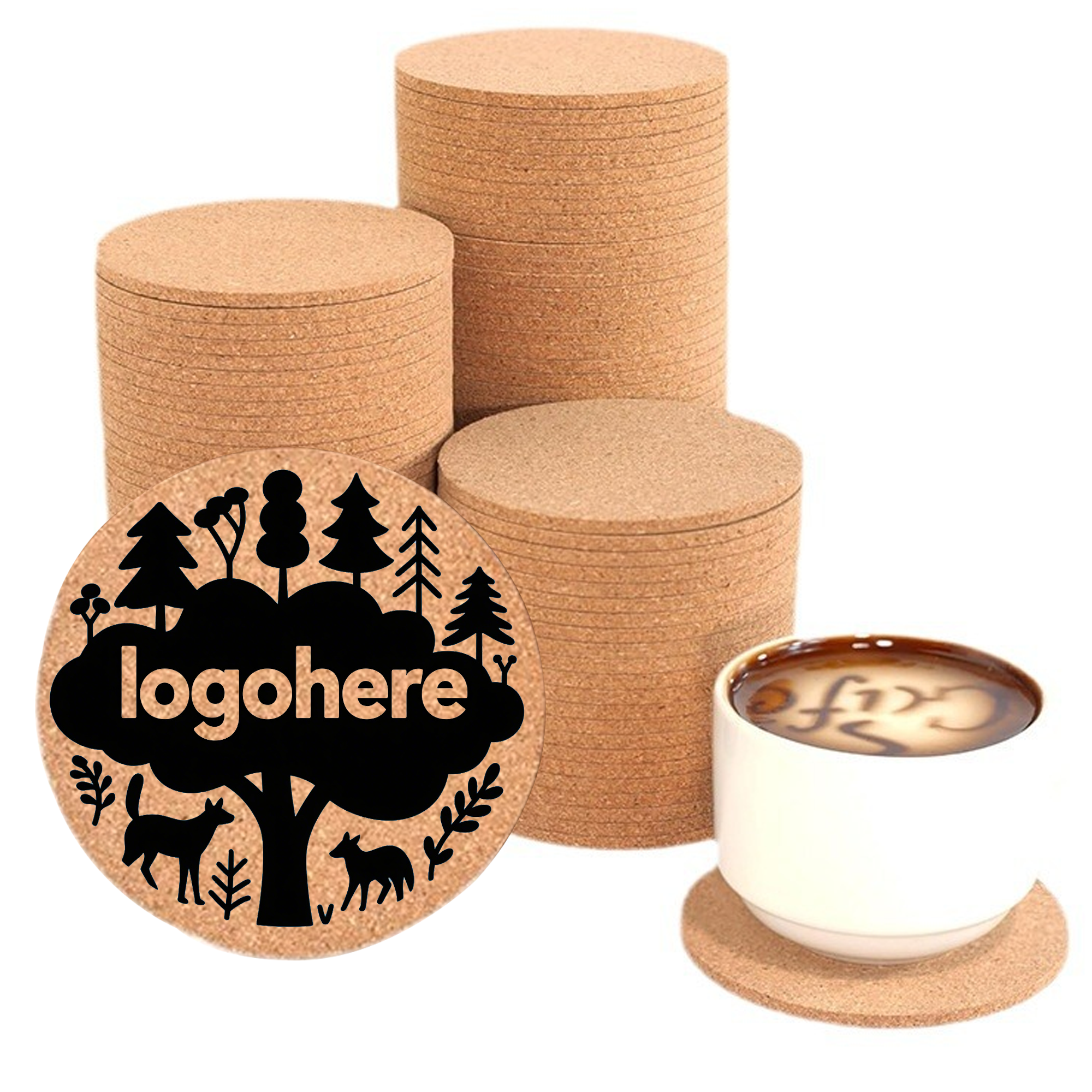 Biodegradable Pub Coaster Custom Logo 2