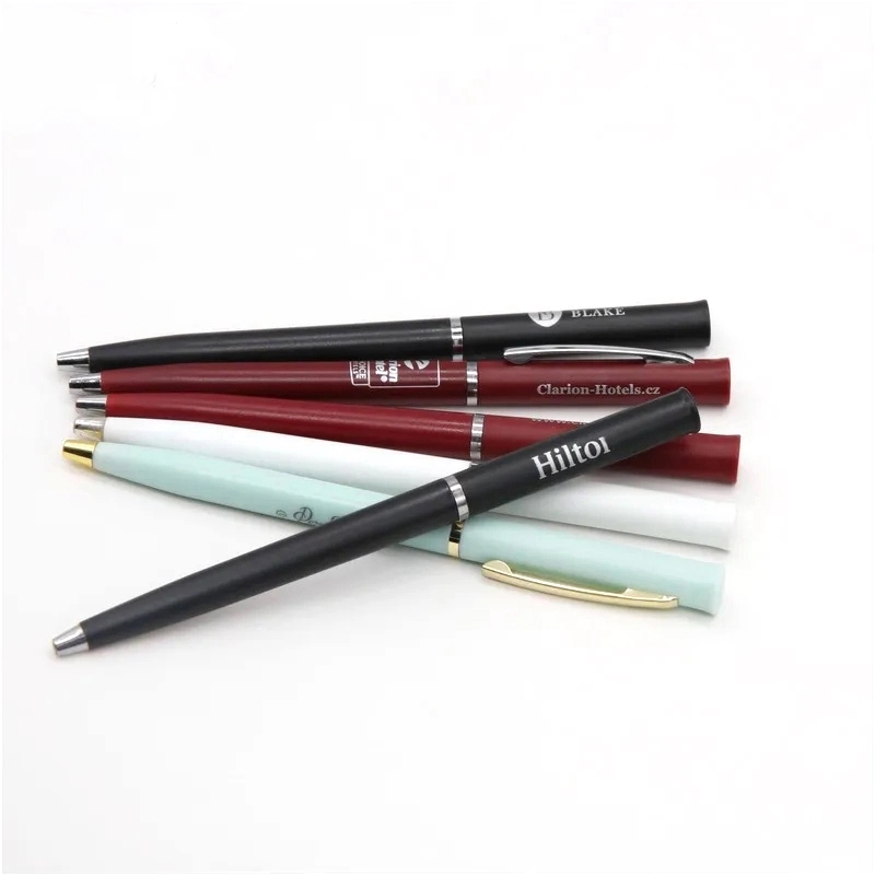 Gold Trim Twist Pen for Hotel 7