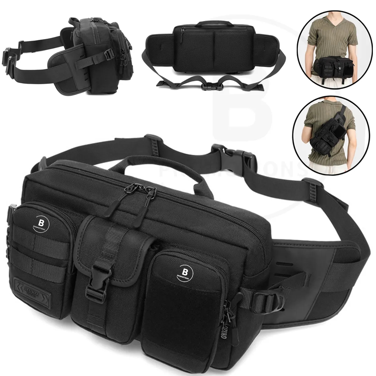 Tactical Inspired Large Sling Bag For Men 3
