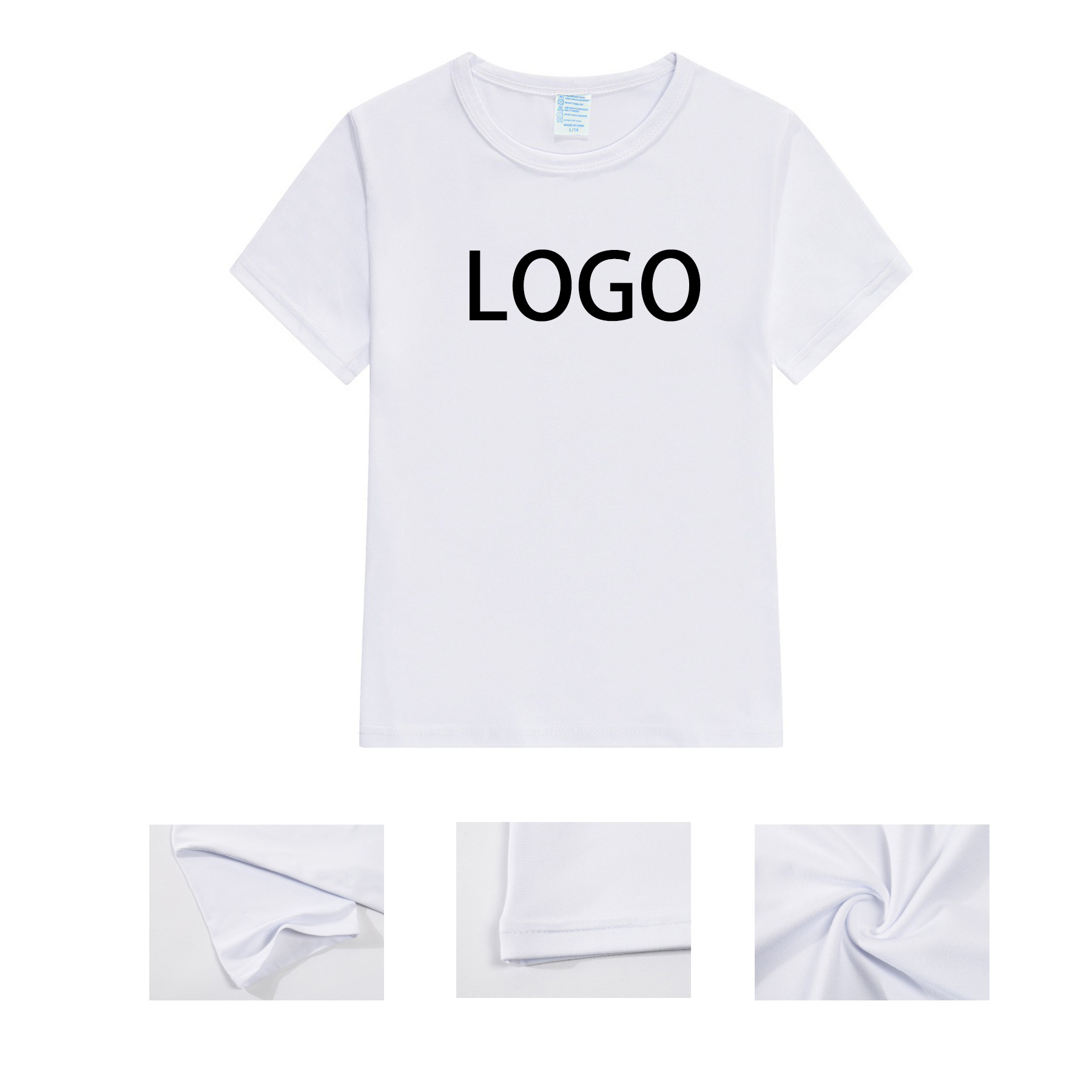 Modal Short sleeve crewneck T-shirt White color 1