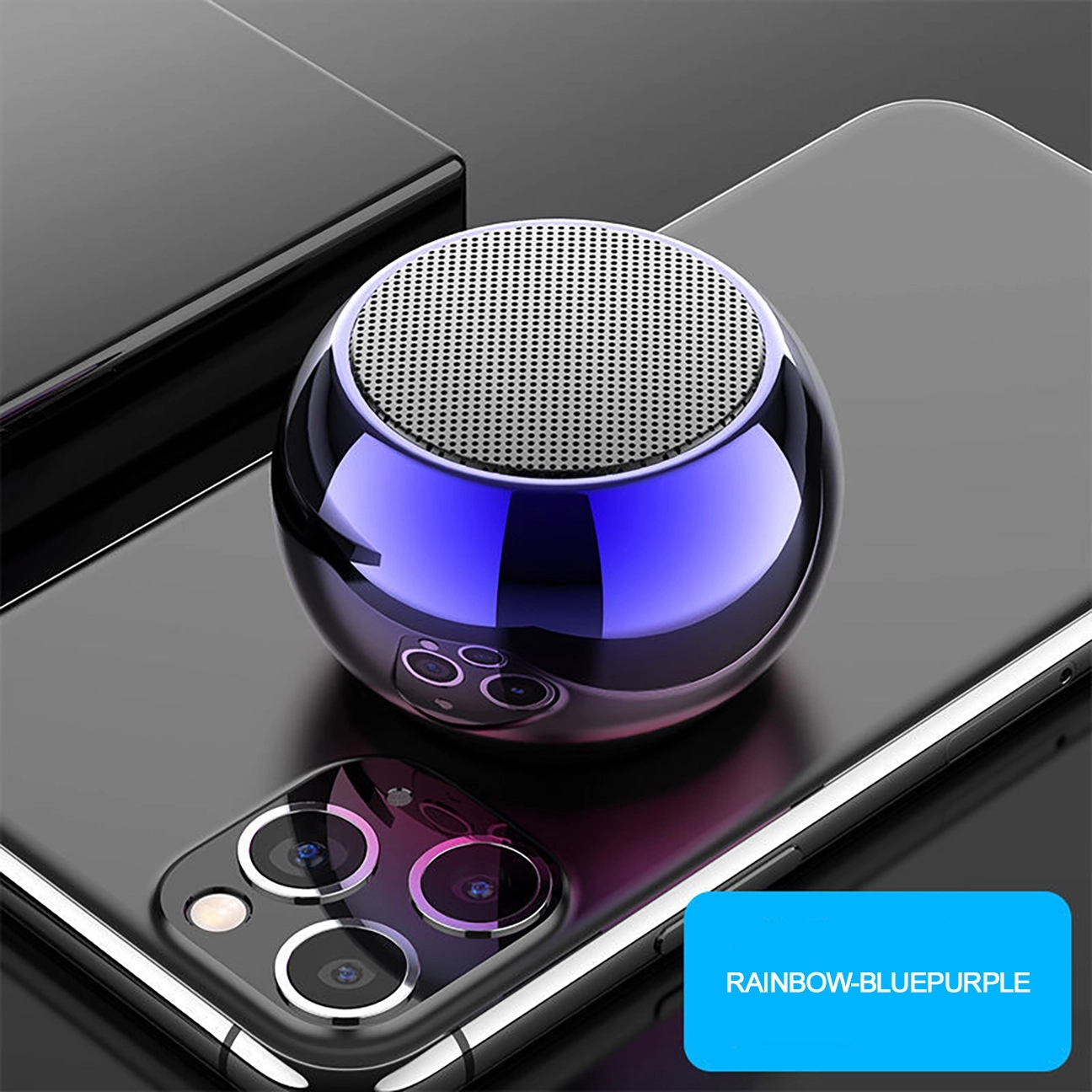 Mini Metallic Wireless Portable Round Speakers 11