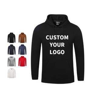 High Quality Fiber And Cotton Pullover Hoodie, custom hoodie or sweatshirt with logo imprint 2