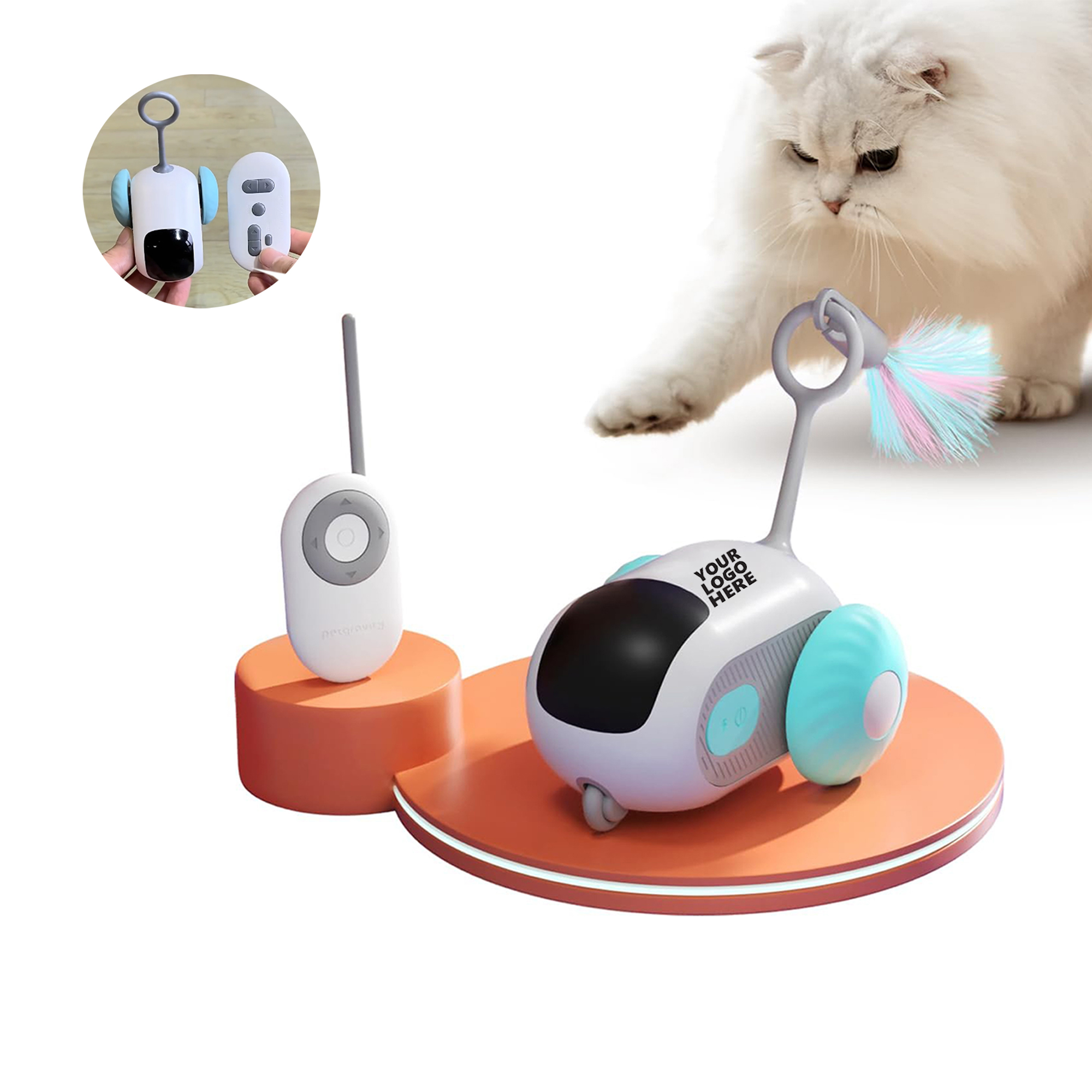 Remote MOQ20 Intelligent Control Electric Pet Toy 2