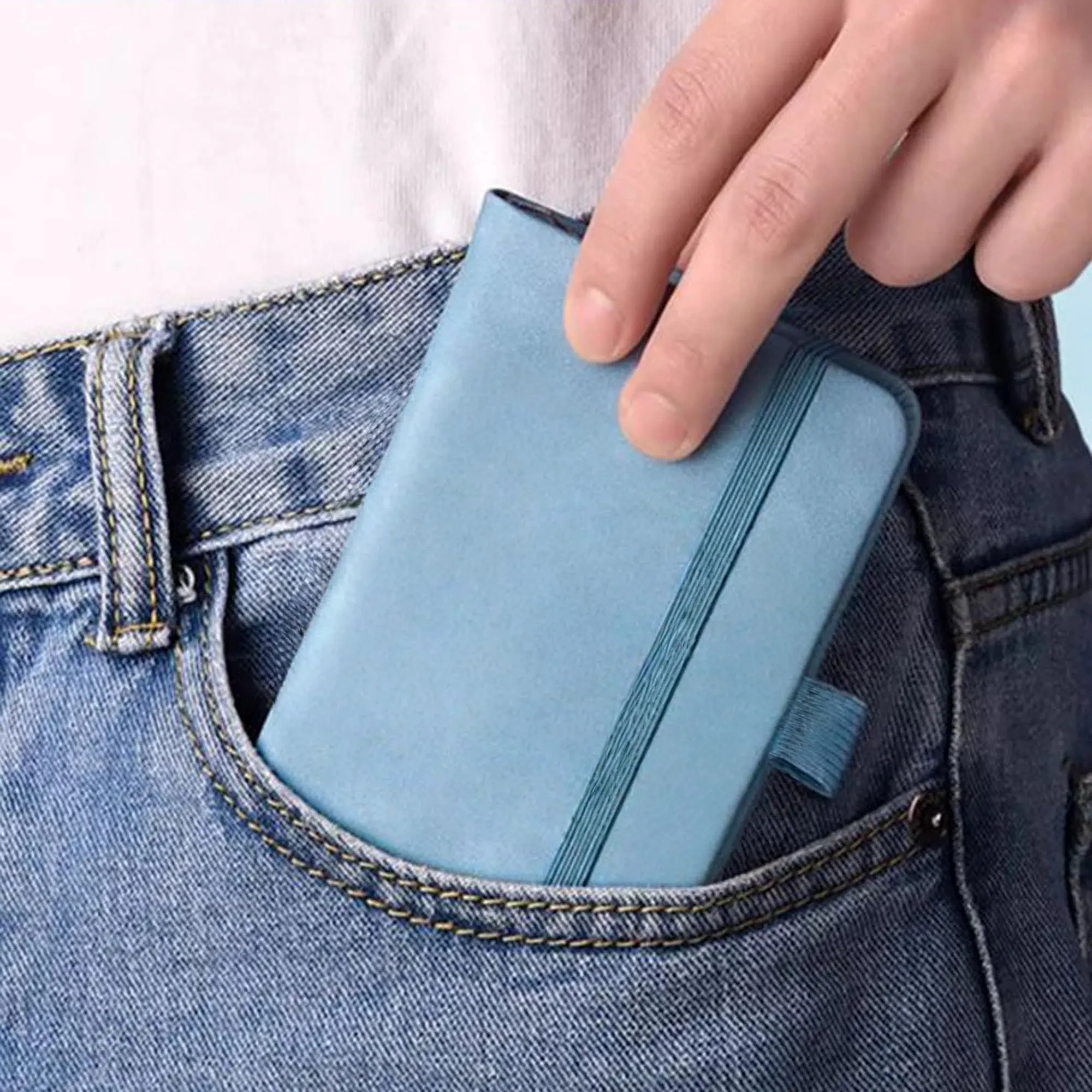A7 Notebooks Leather Pocket Notepads 200 Pages/100 Sheets 6