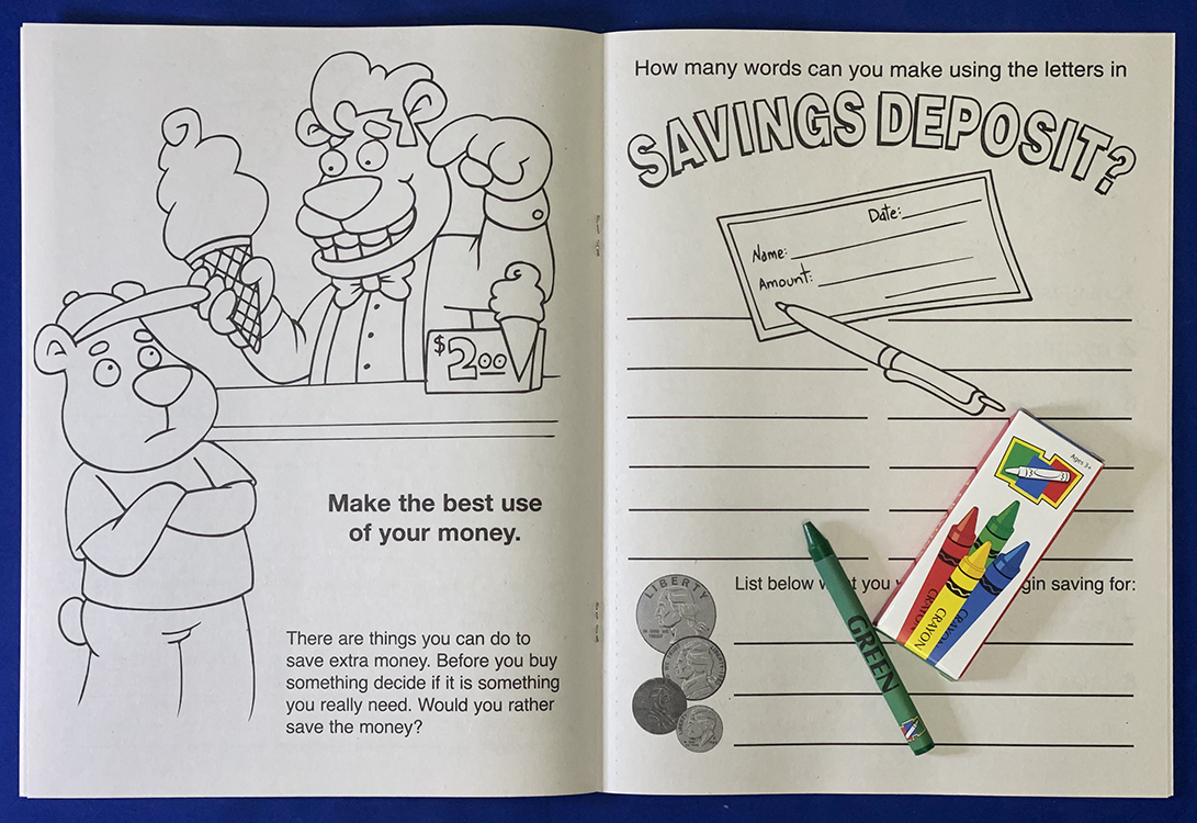 COLORING SET - My Savings Account Coloring Book Fun Pack 6
