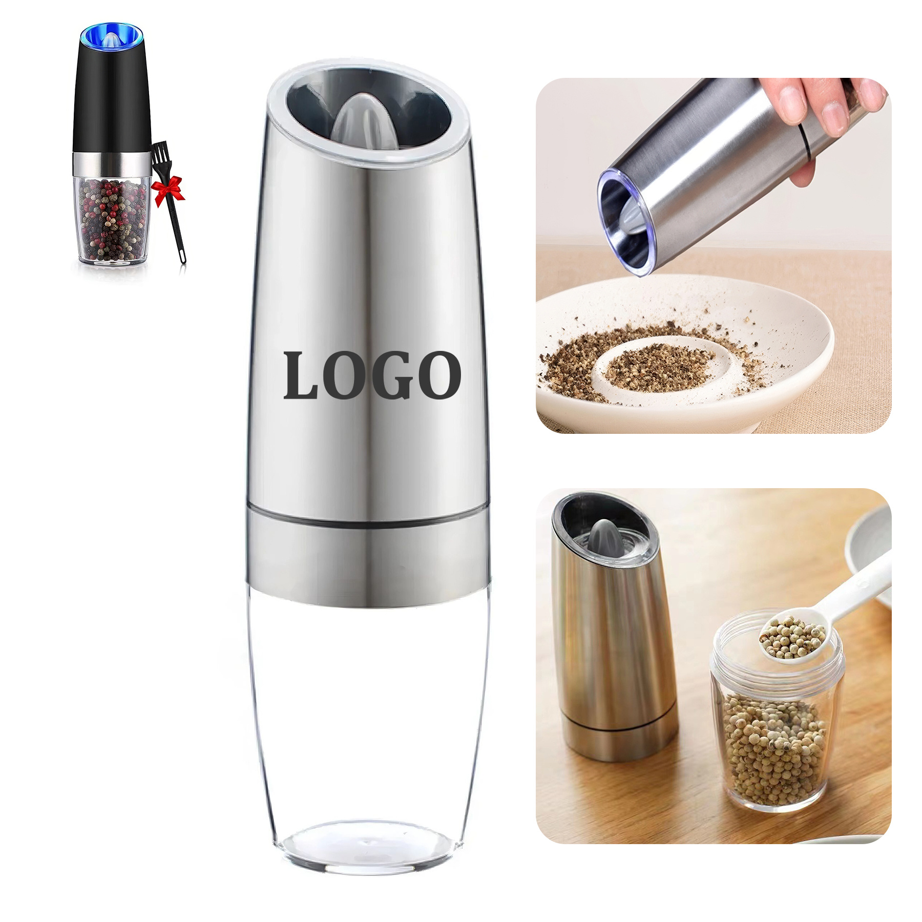 Gravity Electric Salt and Pepper Grinder Set 2