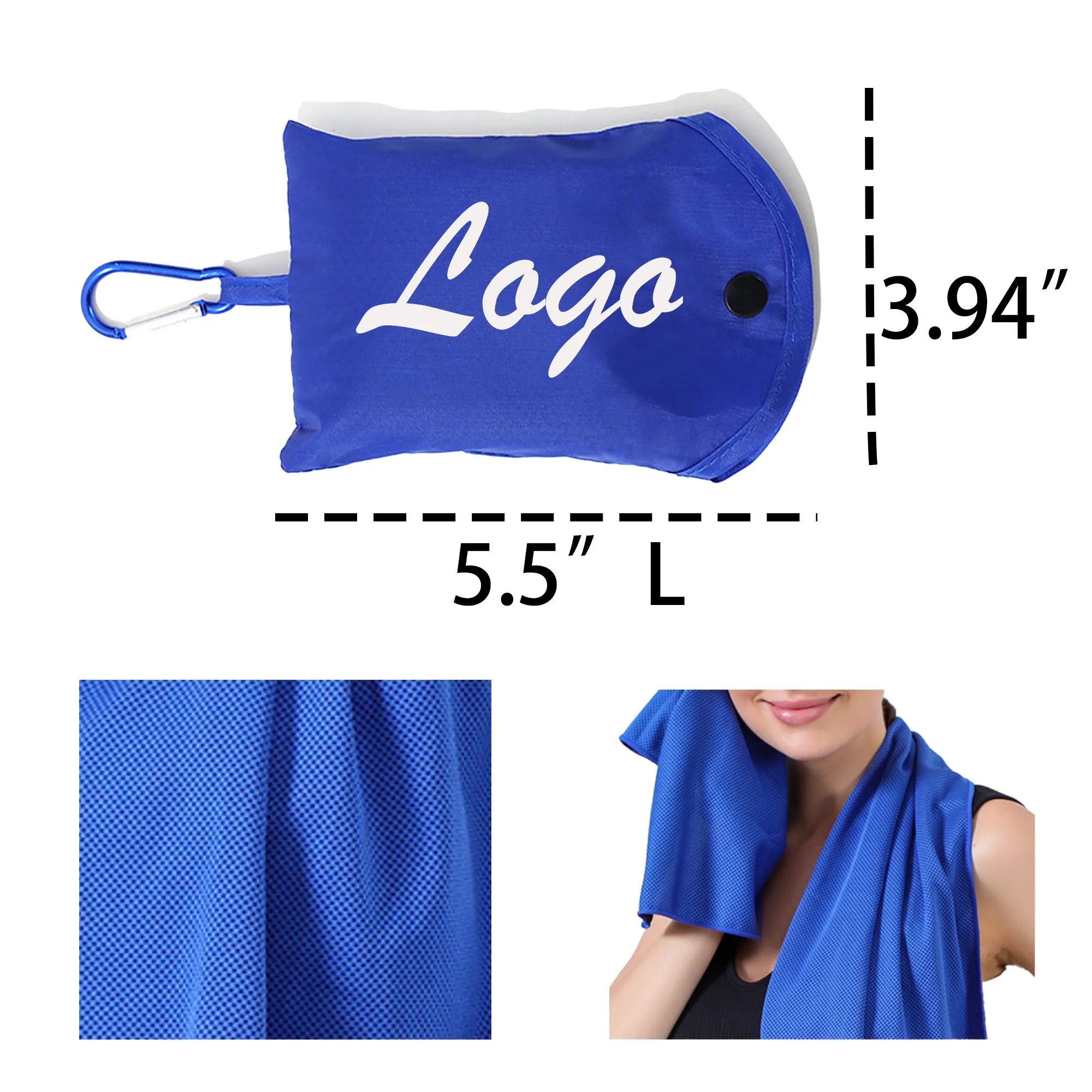 Cool Sports Towel Eco-Friendly Bag Shaped Portable MOQ 30 2