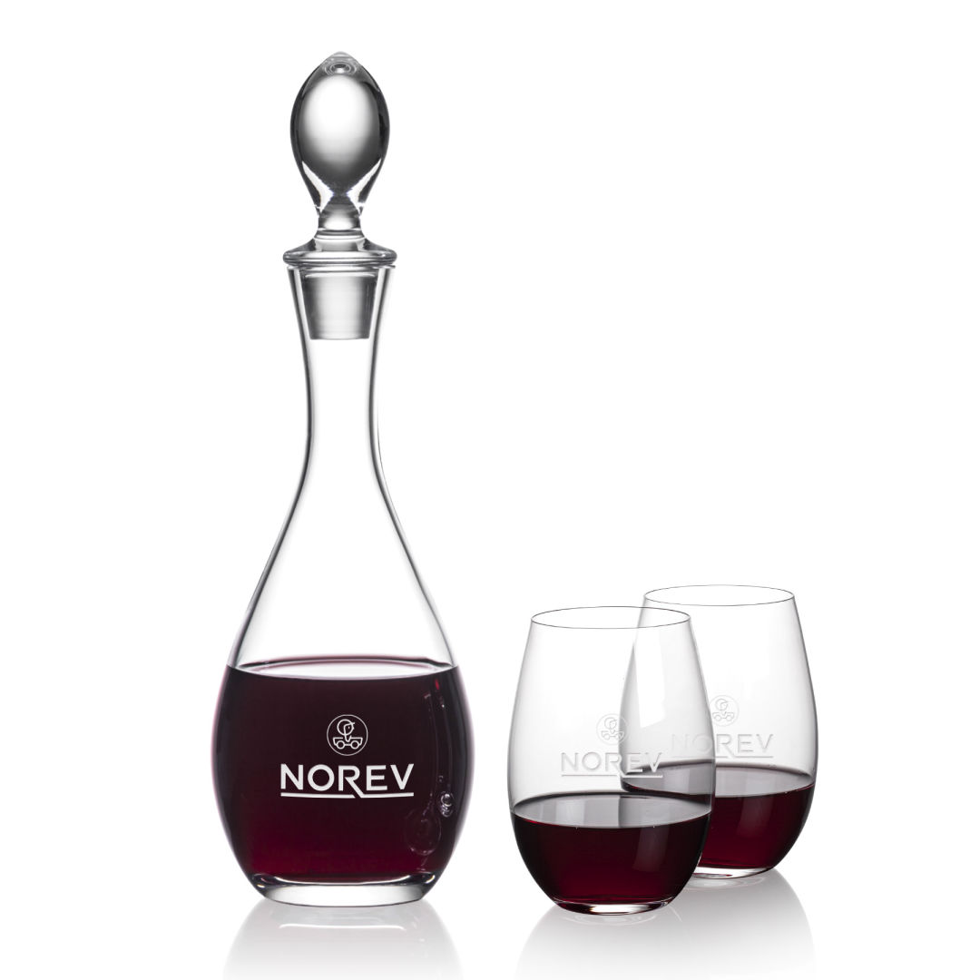Malvern Decanter & Laurent Stemless Wine 3