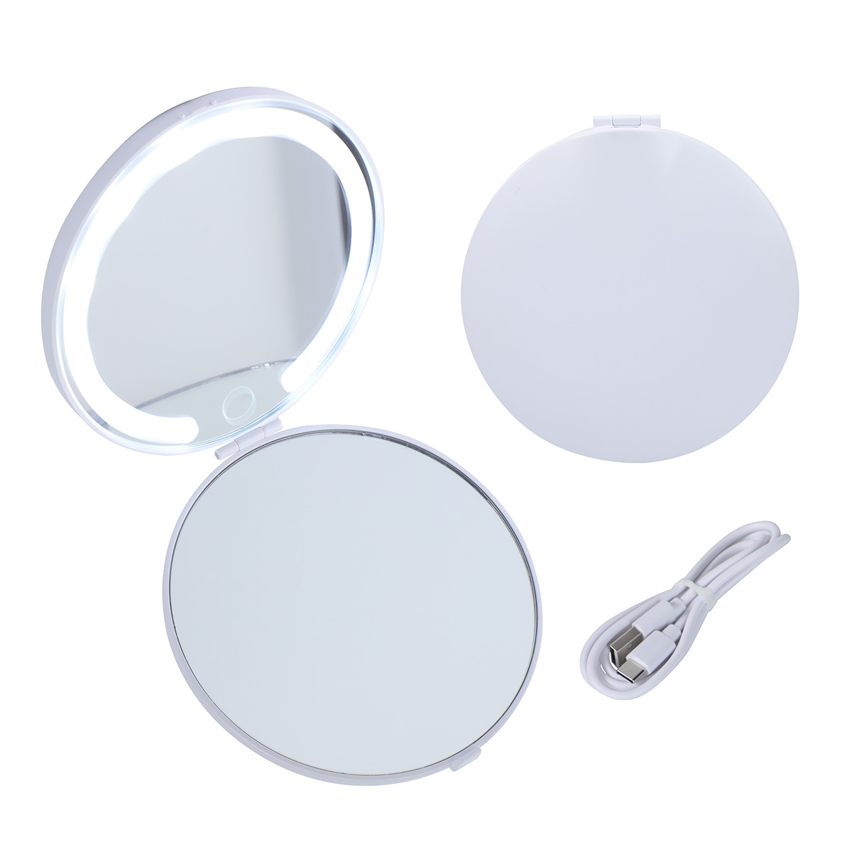 Allure Rechargeable Dual Pocket Mirrors with 2 Light Modes 6