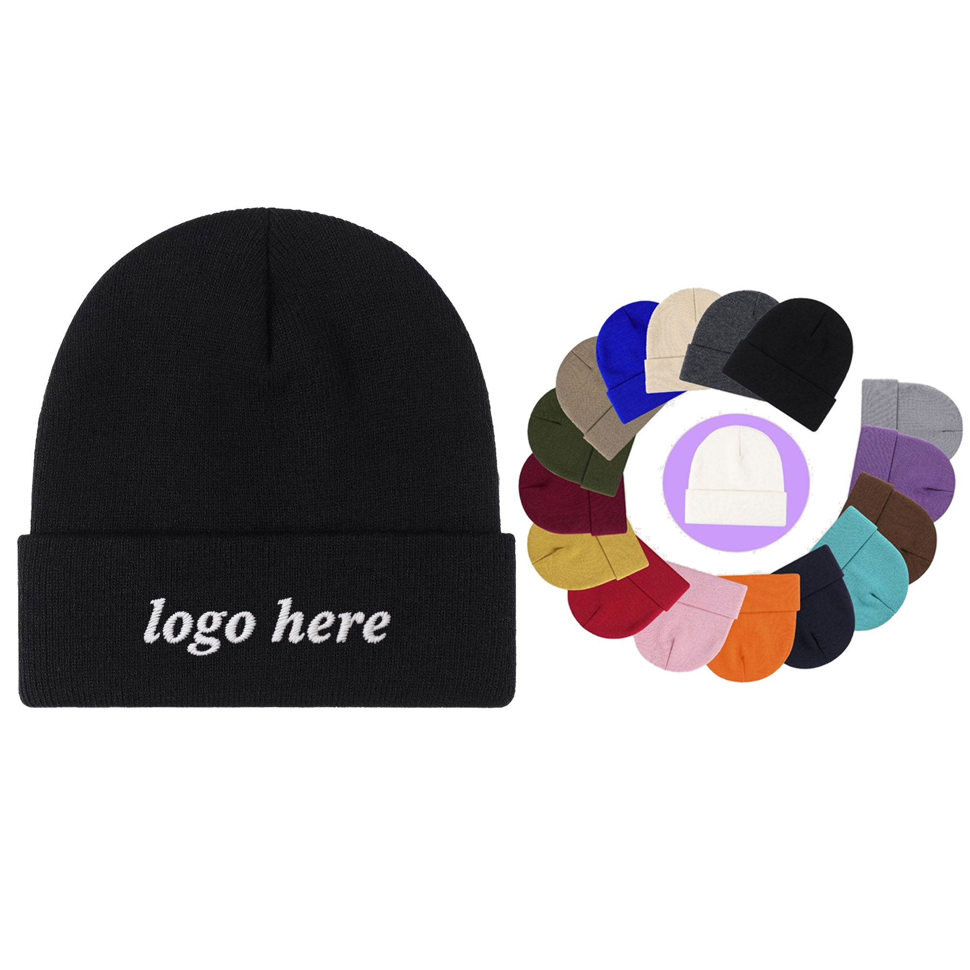 MOQ 50 pcs Promotional Knitted Cap 4