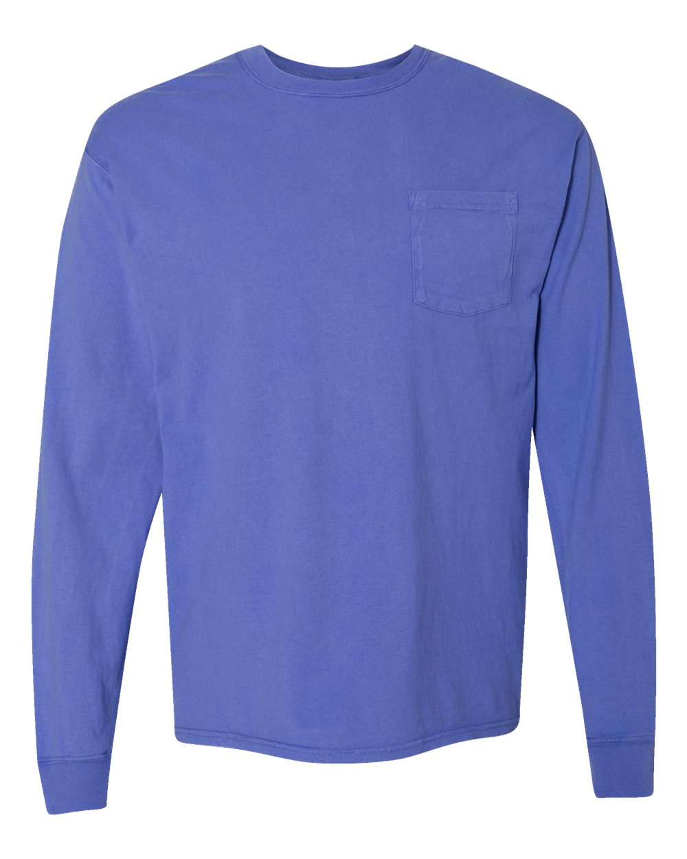 Unisex Garment-Dyed Long Sleeve T-Shirt With a Pocket - GDH250 64