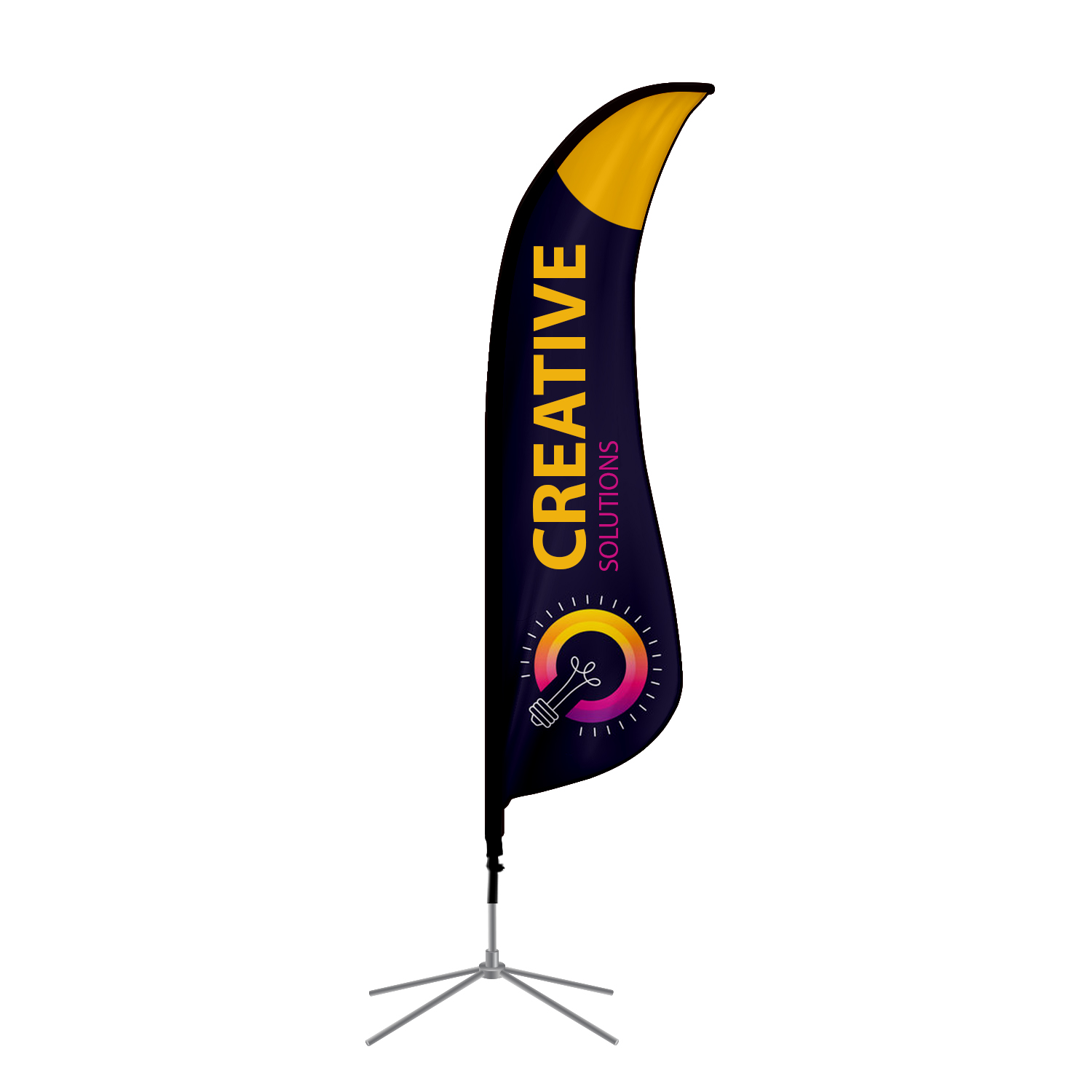 Shark Fin Flags, Single Sided Package (3.67ft x 14.67ft) 10