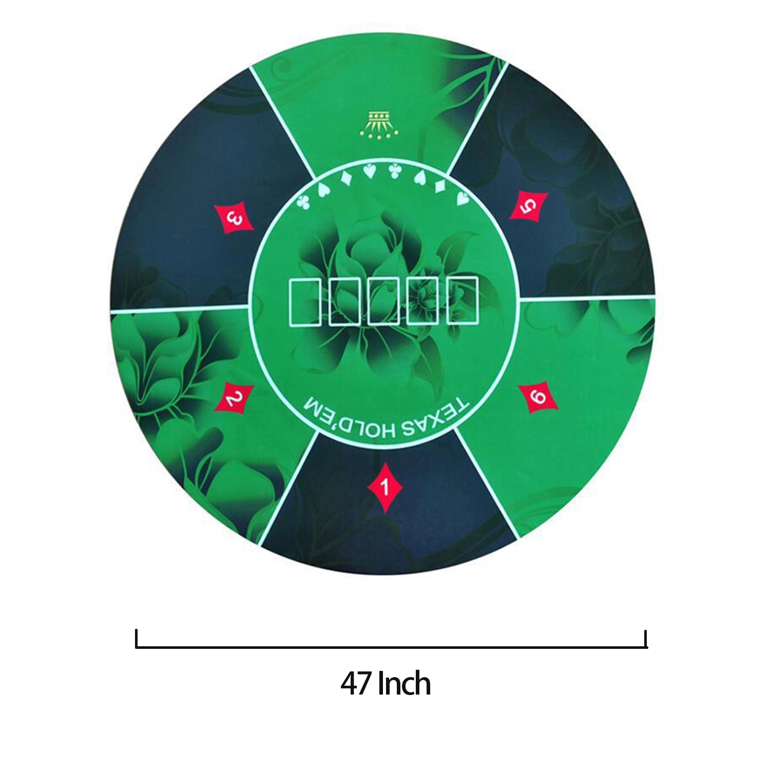 Round Poker Table Mat 3