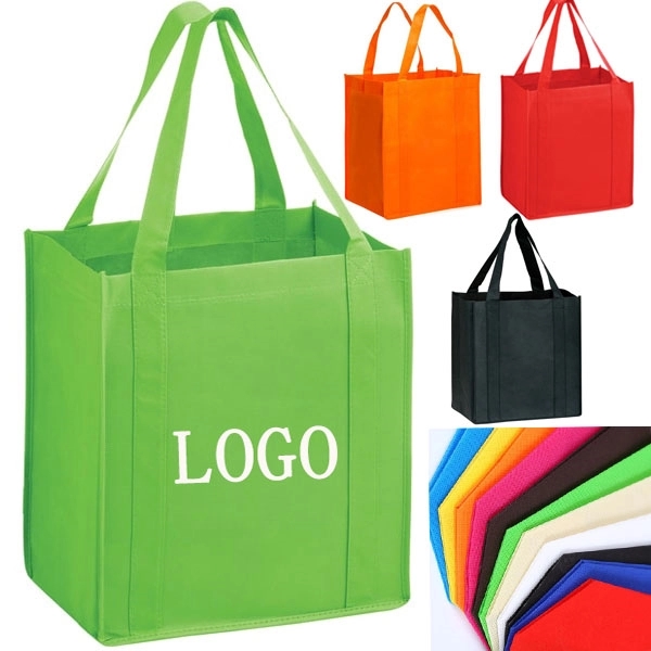 Non Woven Grocery Tote Bag- (12W x 8 x 13H) 4