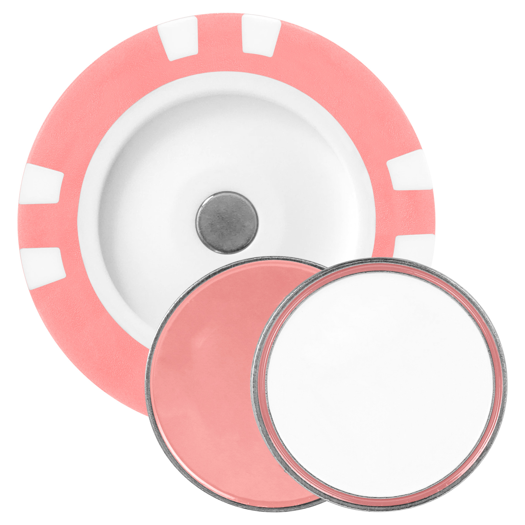 Removable Golf Ball Marker/Magnetic Poker Chip 10