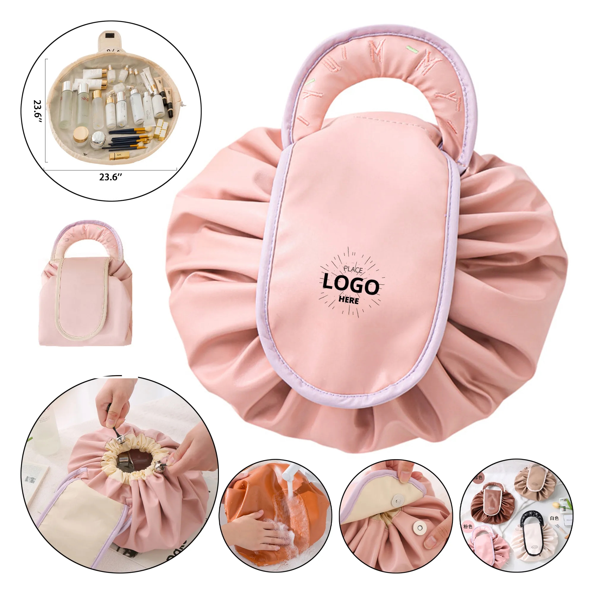 High-Capacity Drawstring Makeup Bag 3