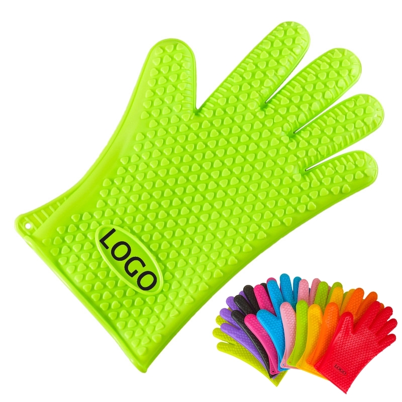 Custom Gift Silicone Baking Oven Mitt & BBQ Gloves 12